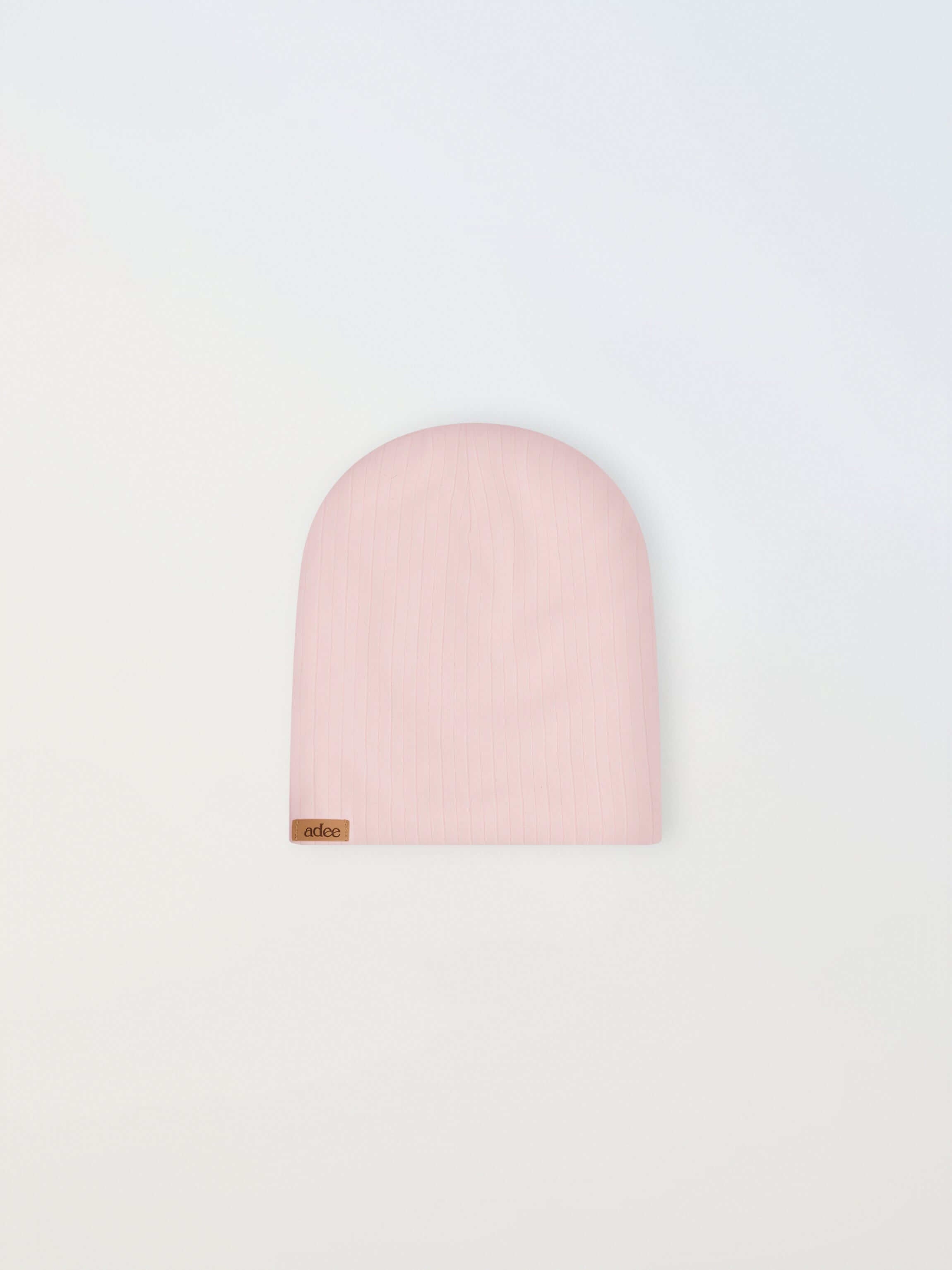 Wide Ribbed Beanie - Light Pink