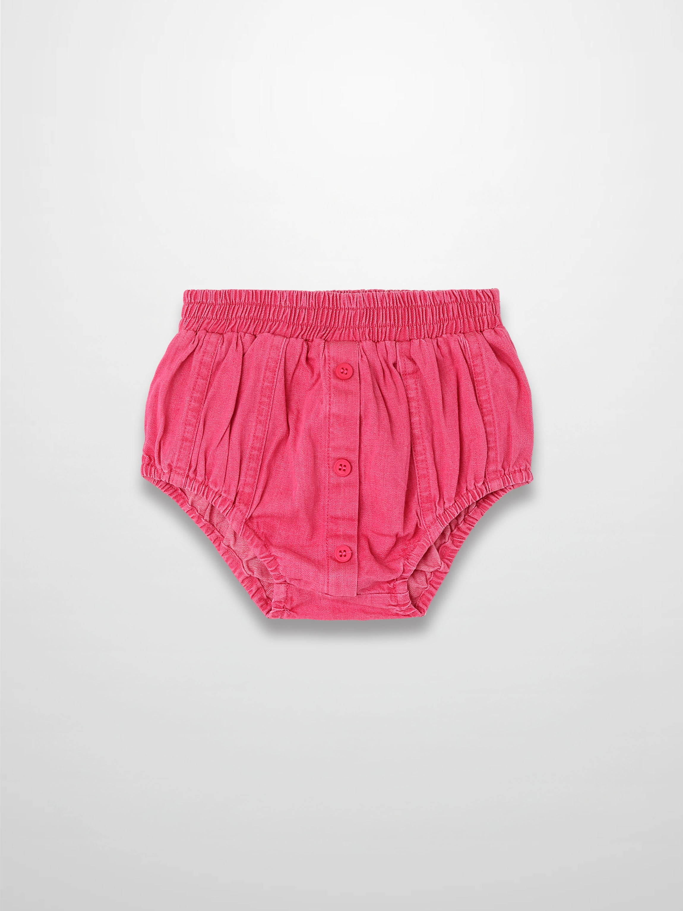 Paneled Bloomers - Pink Denim