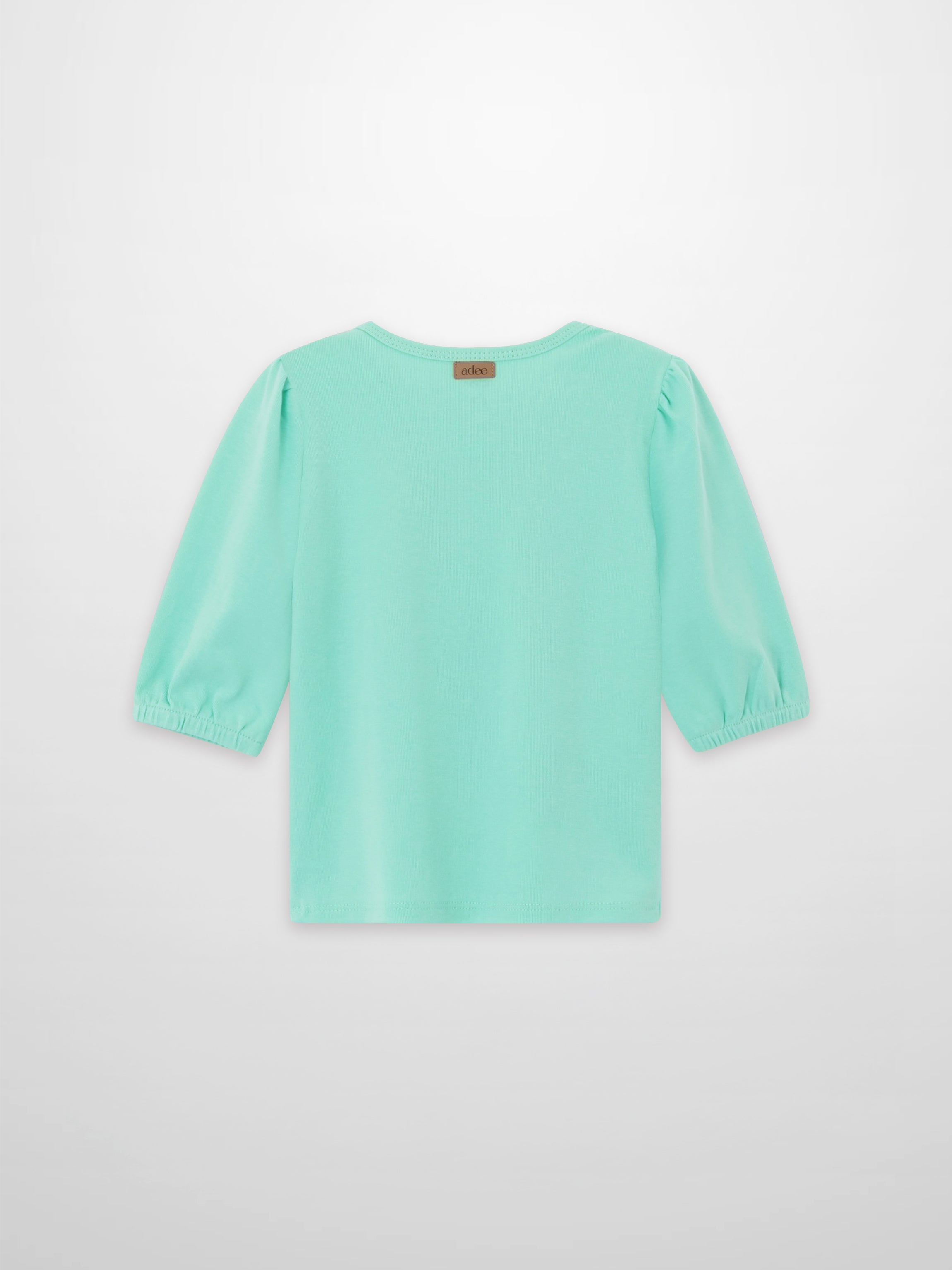 3/4 Puff Sleeve T-shirt mint green by Adee, girls top