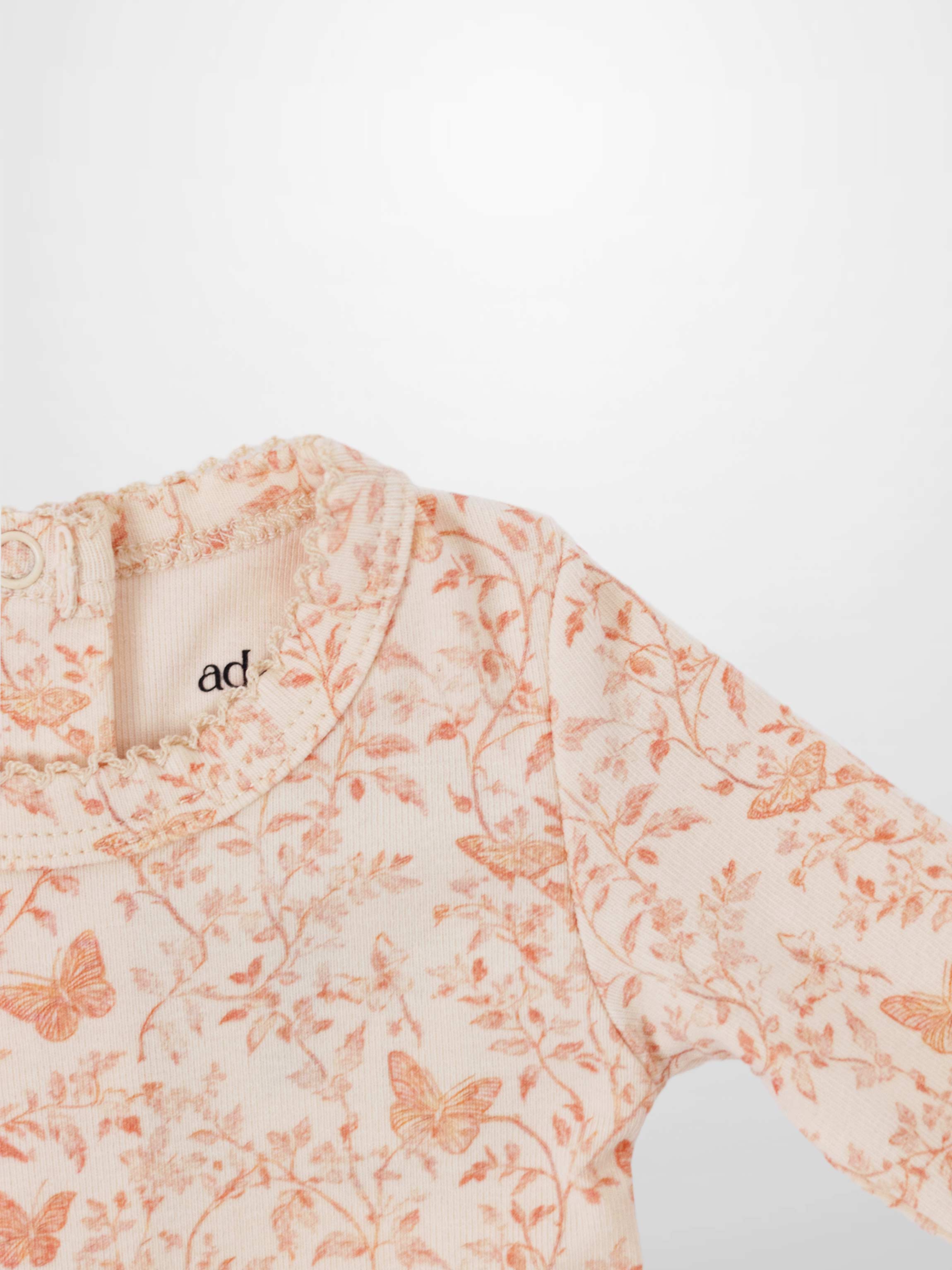 soft cotton light pink floral baby girls jumpsuit