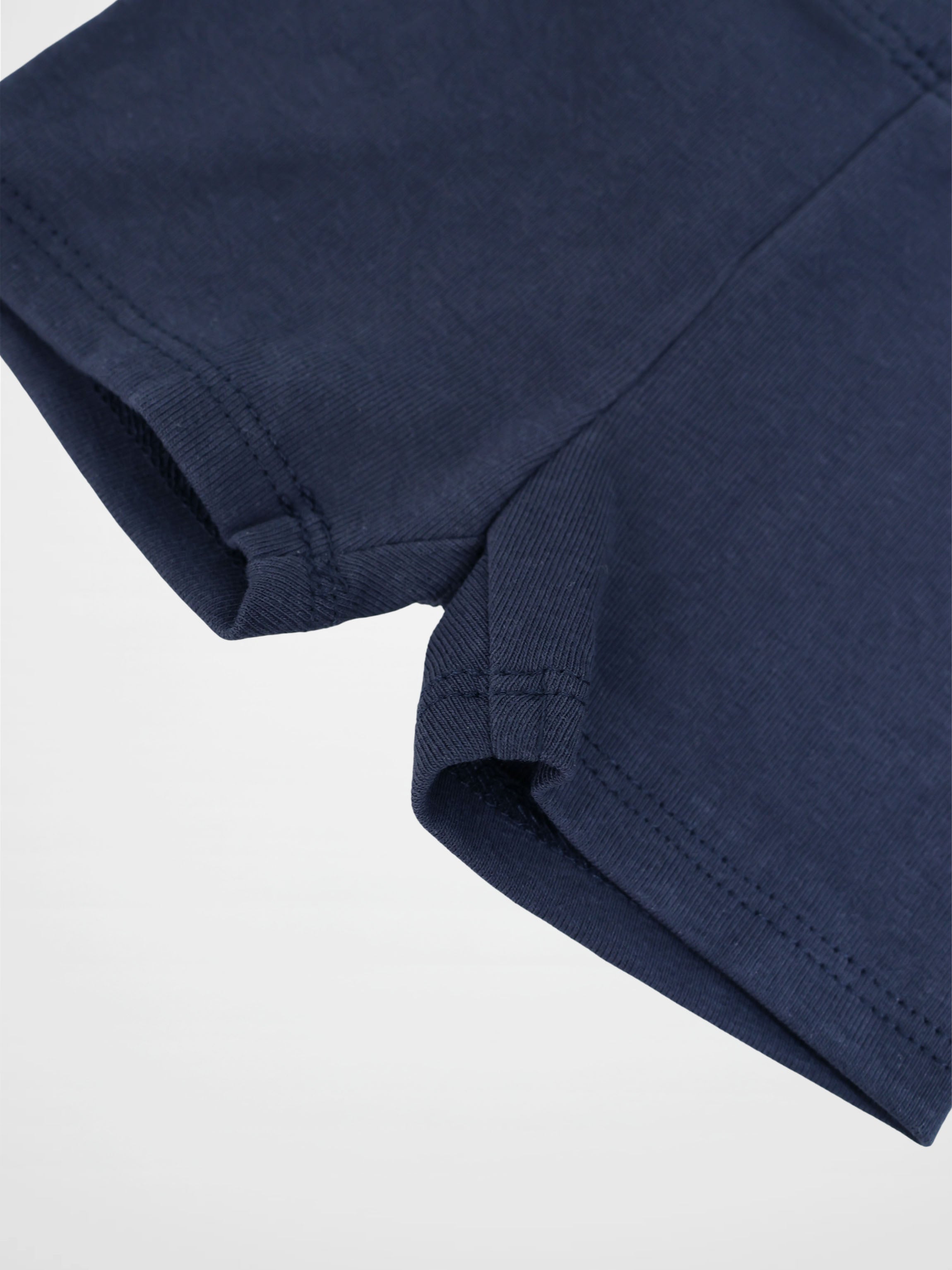 Biker Shorts Non Ribbed-Navy