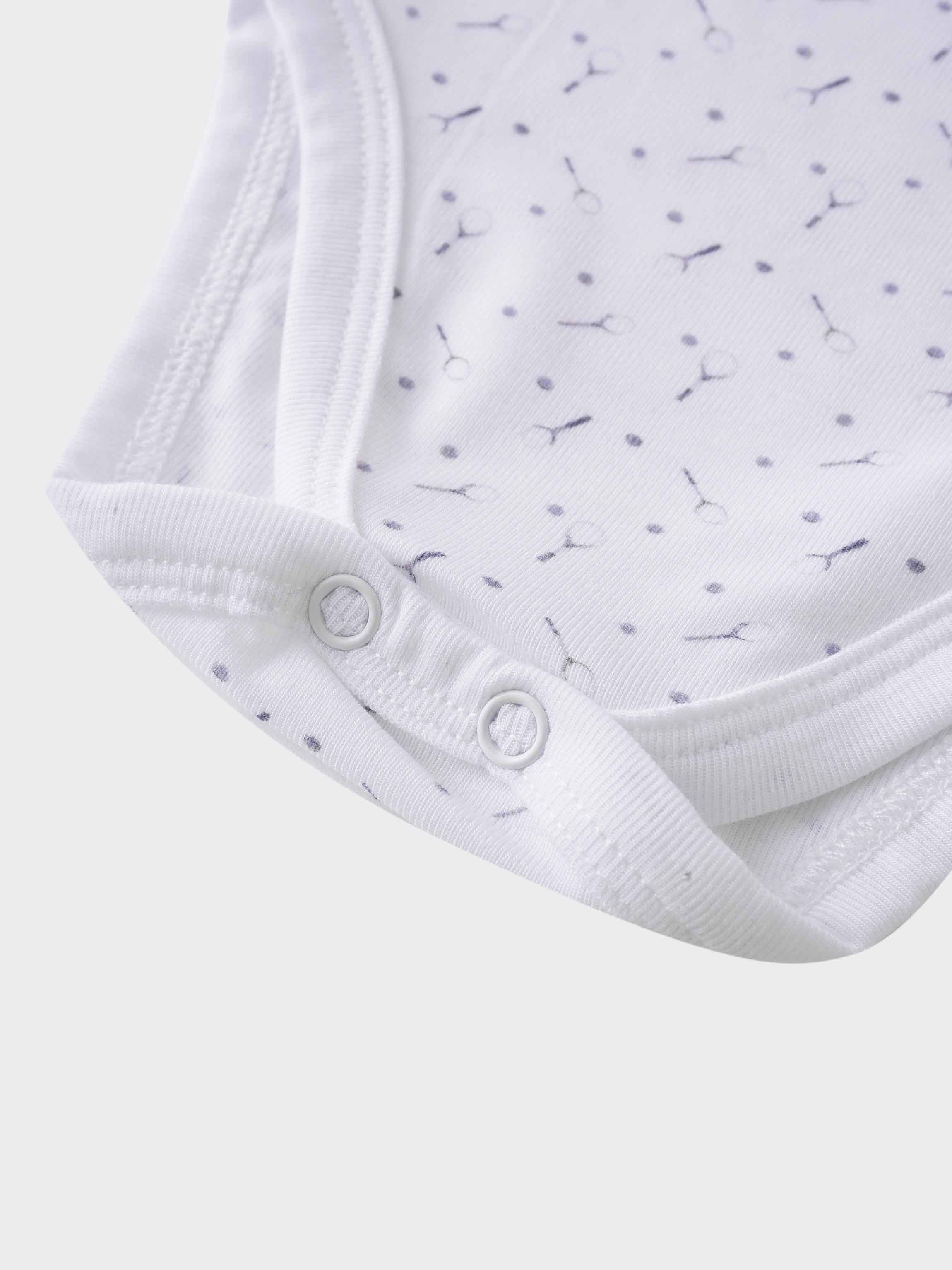 Tennis racket undershirt for infants