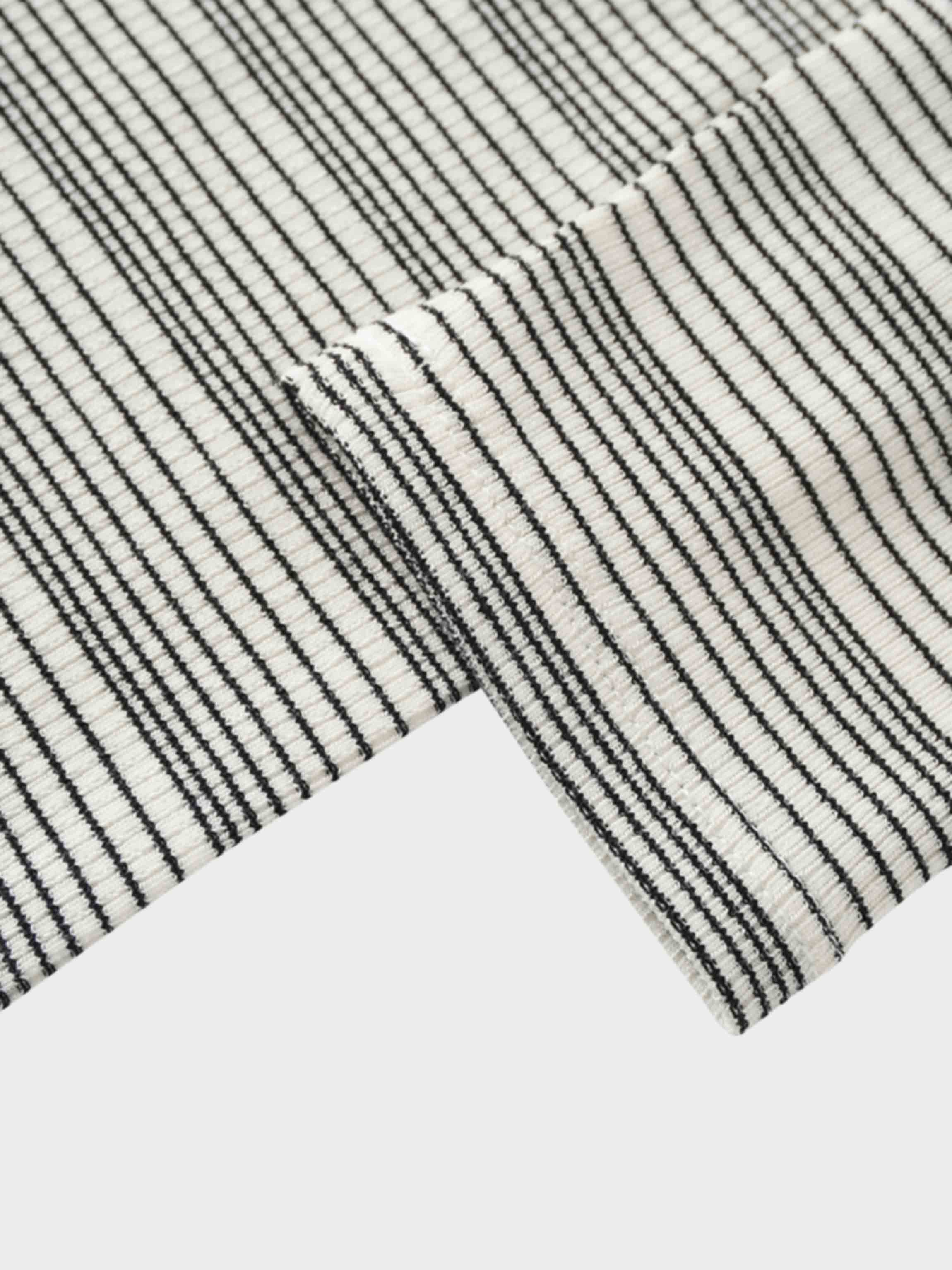 Black striped fabric texture