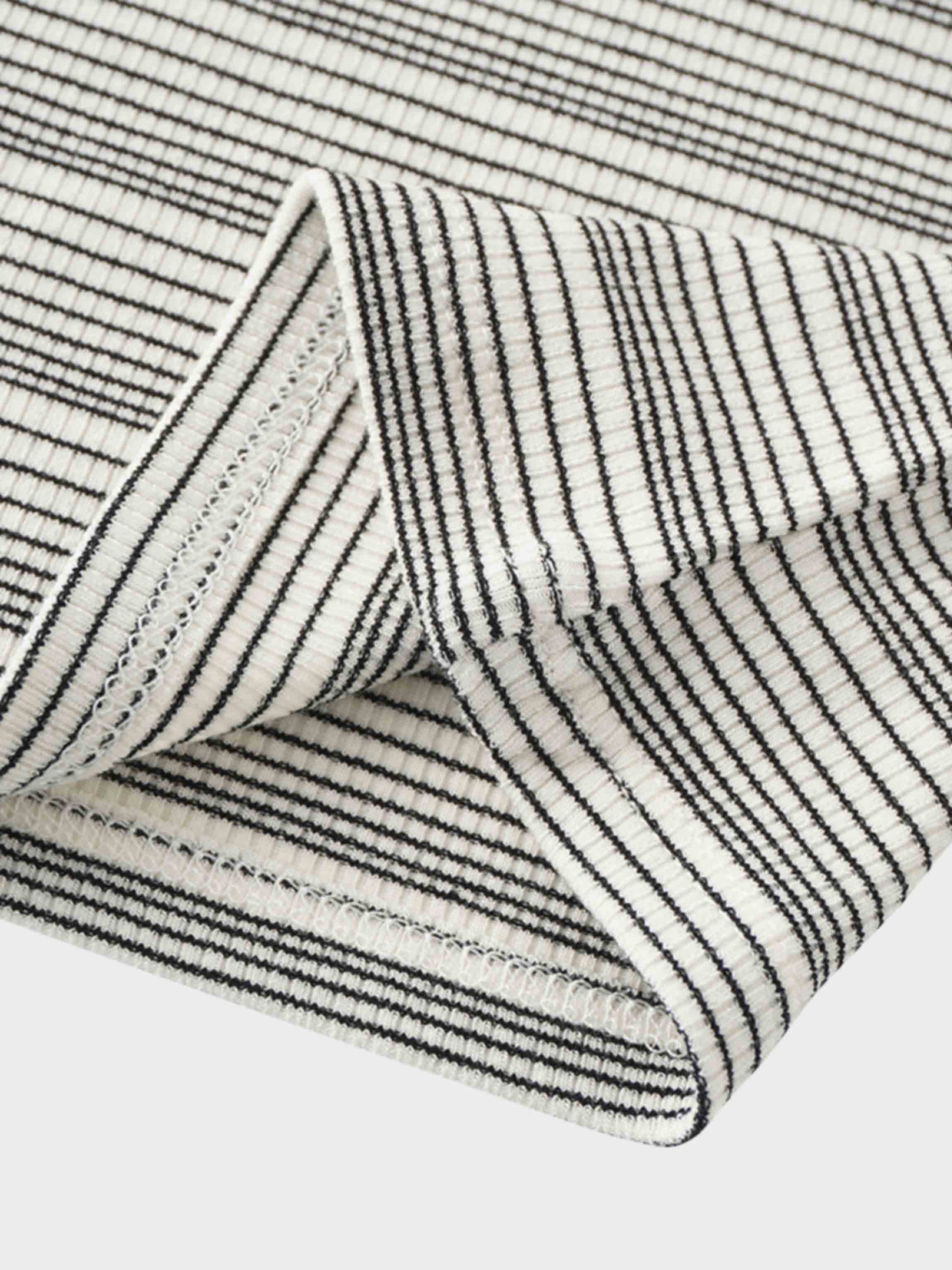 Black striped girls shirt fabric