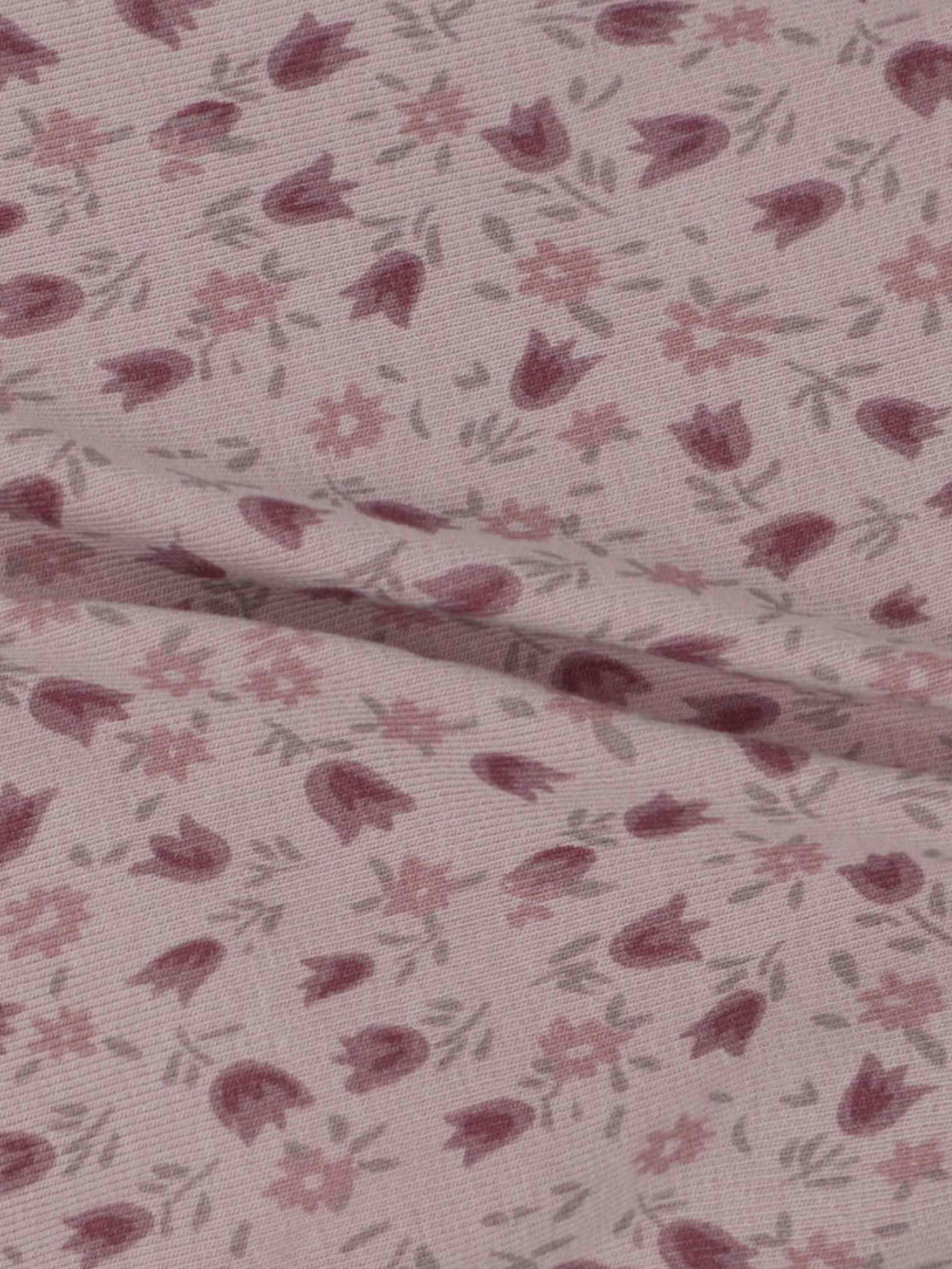 Pink floral print fabric for baby jumpsuit baby girl outfits.