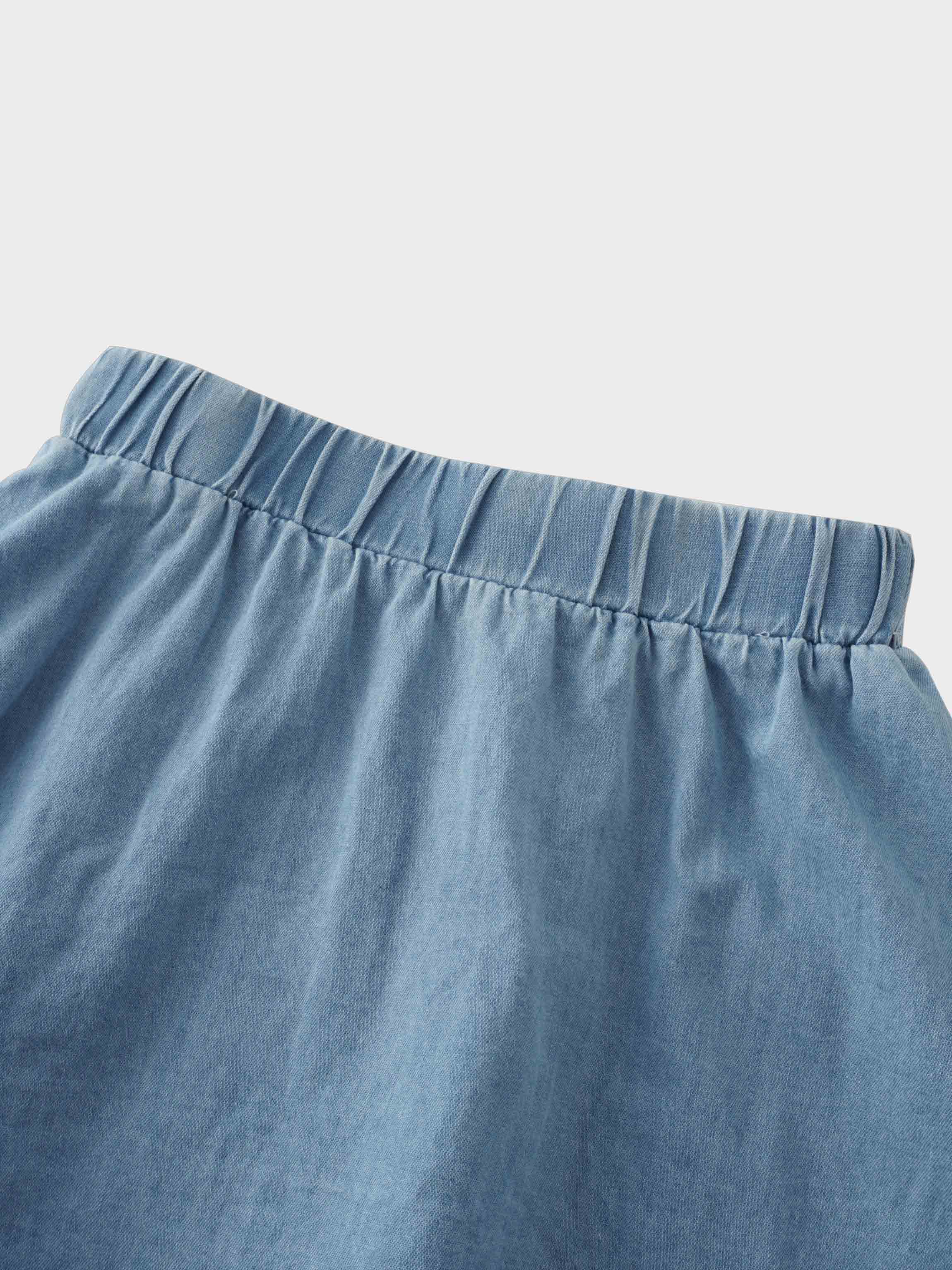 light denim circle skirt for girls comfort and style
