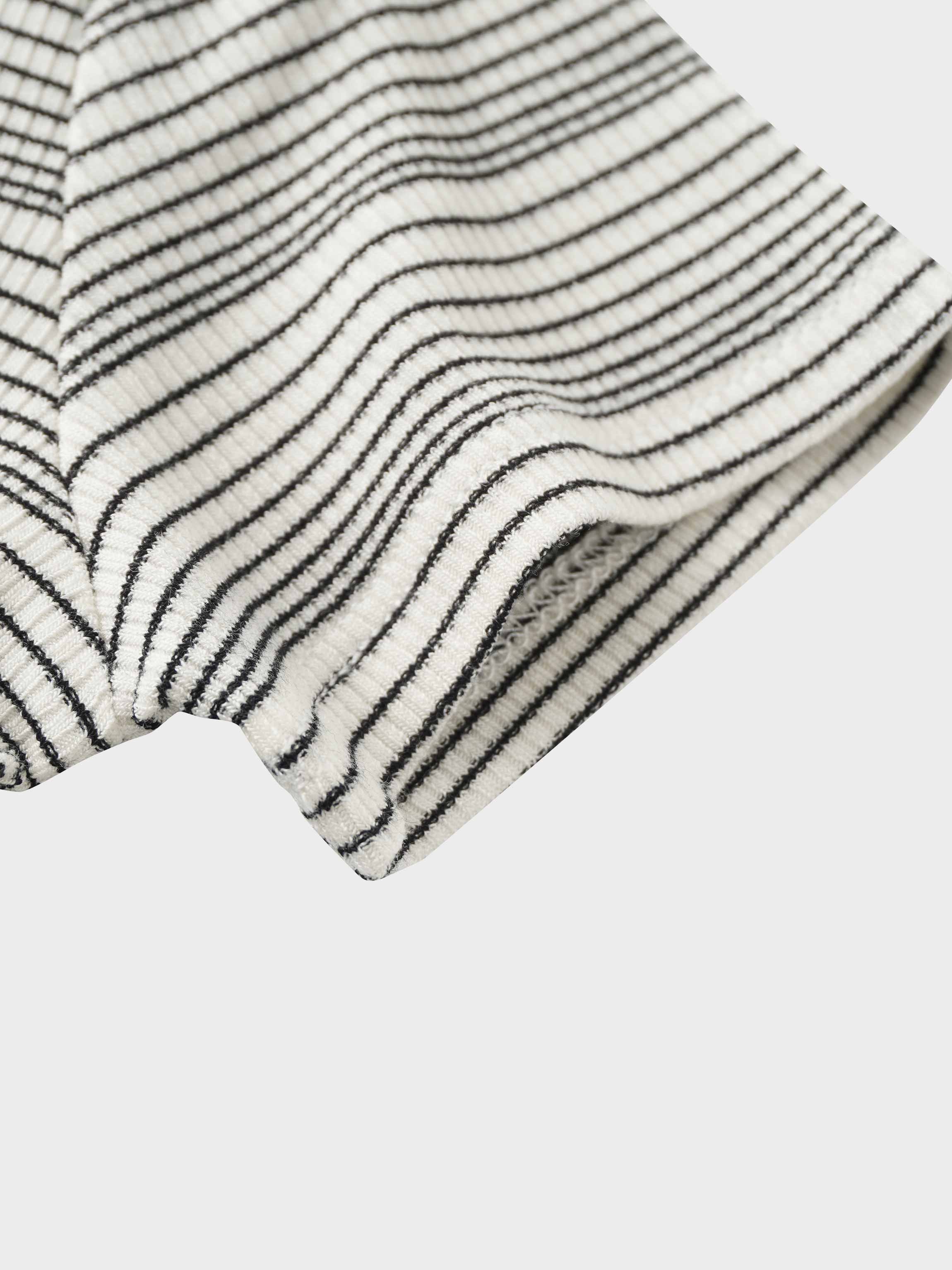 black striped fabric for kids T-shirt on white