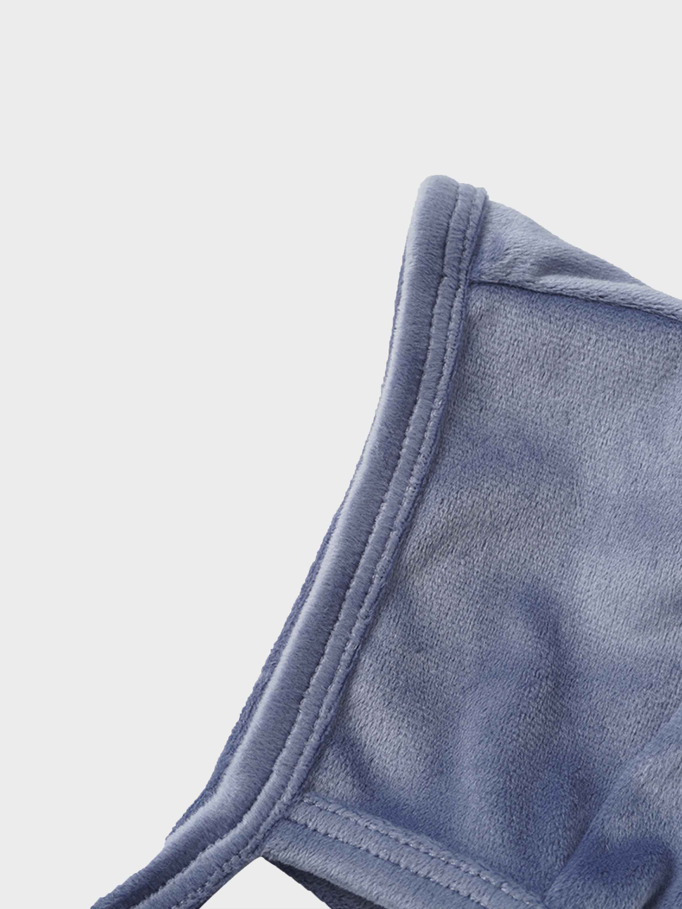 Velour Bonnet - Slate Blue