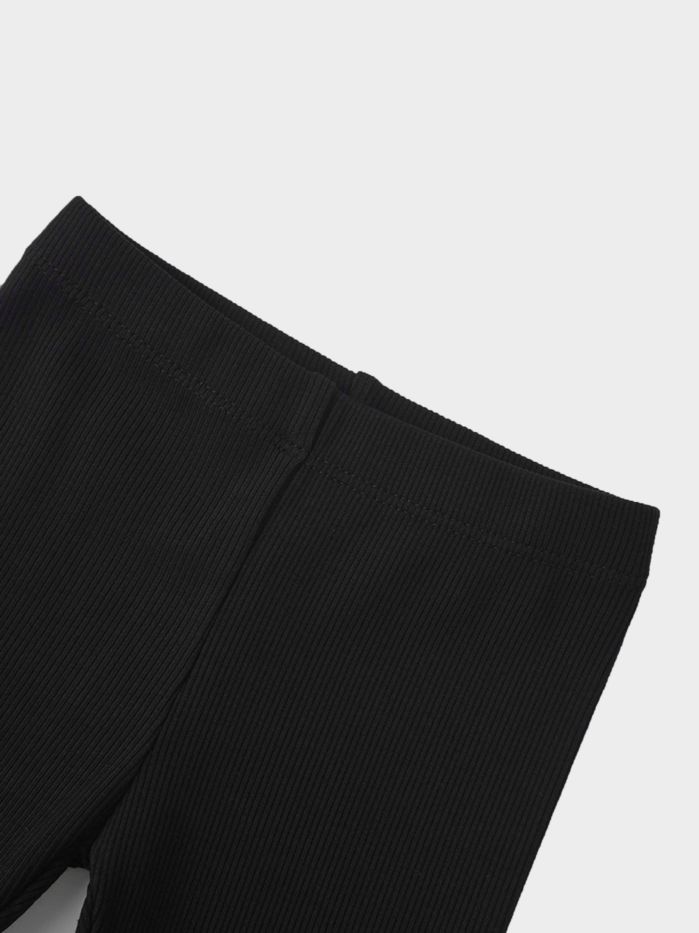 Thin Ribbed Pajama - Black
