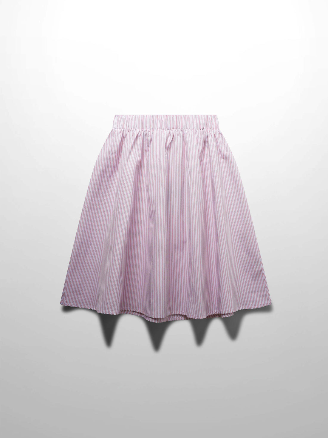girls skirt pink and white striped
