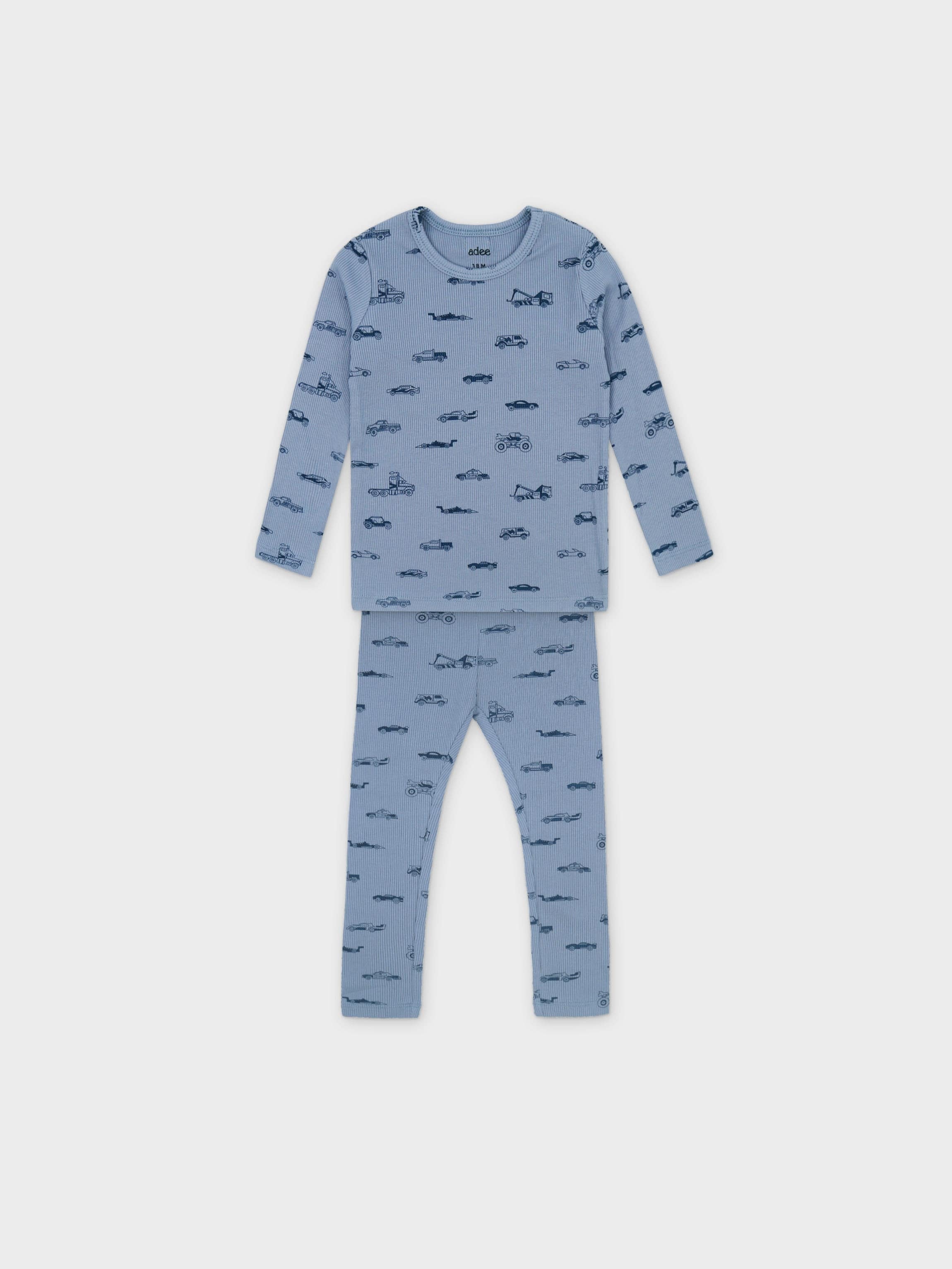 Light blue truck pajamas for boys