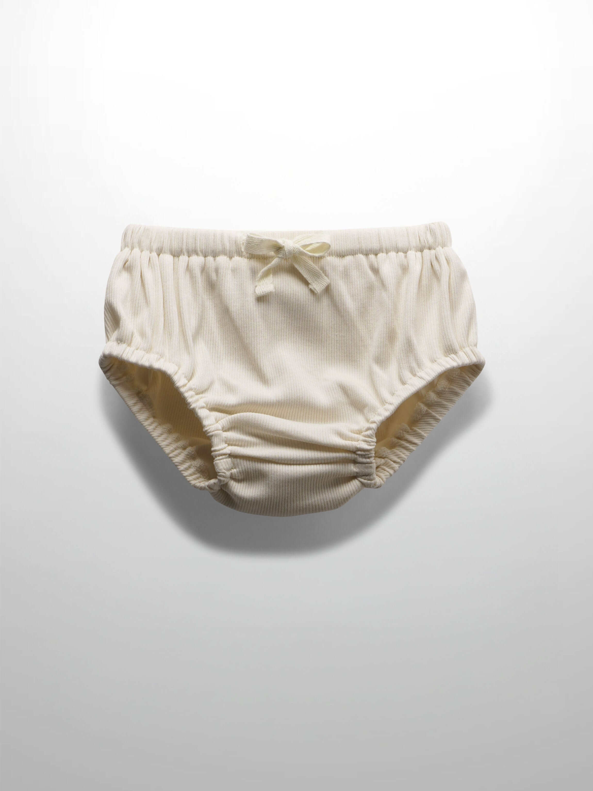 Off-white drawstring bloomers for girls
