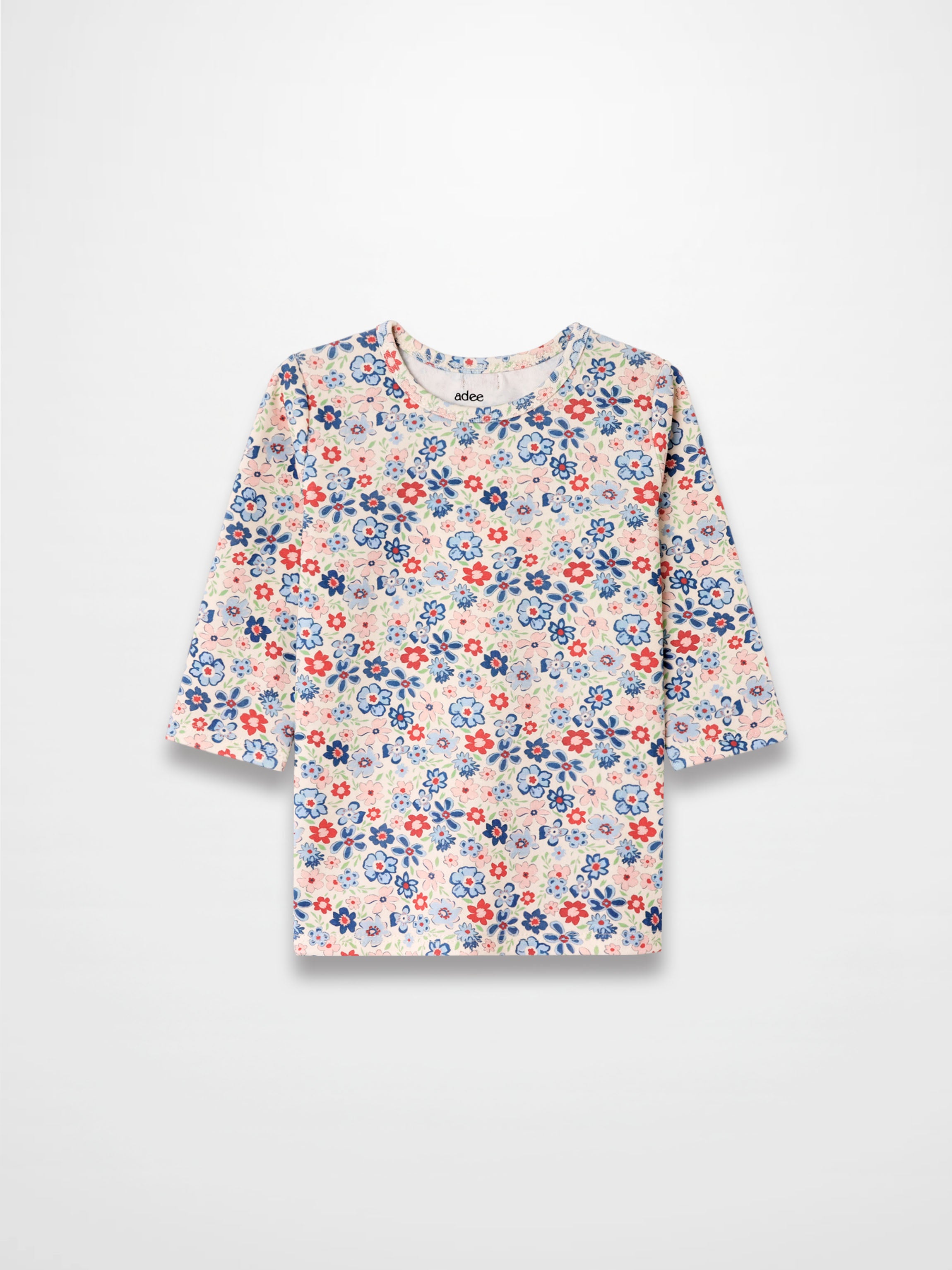 Garden Flower 3/4 Sleeve Shirt