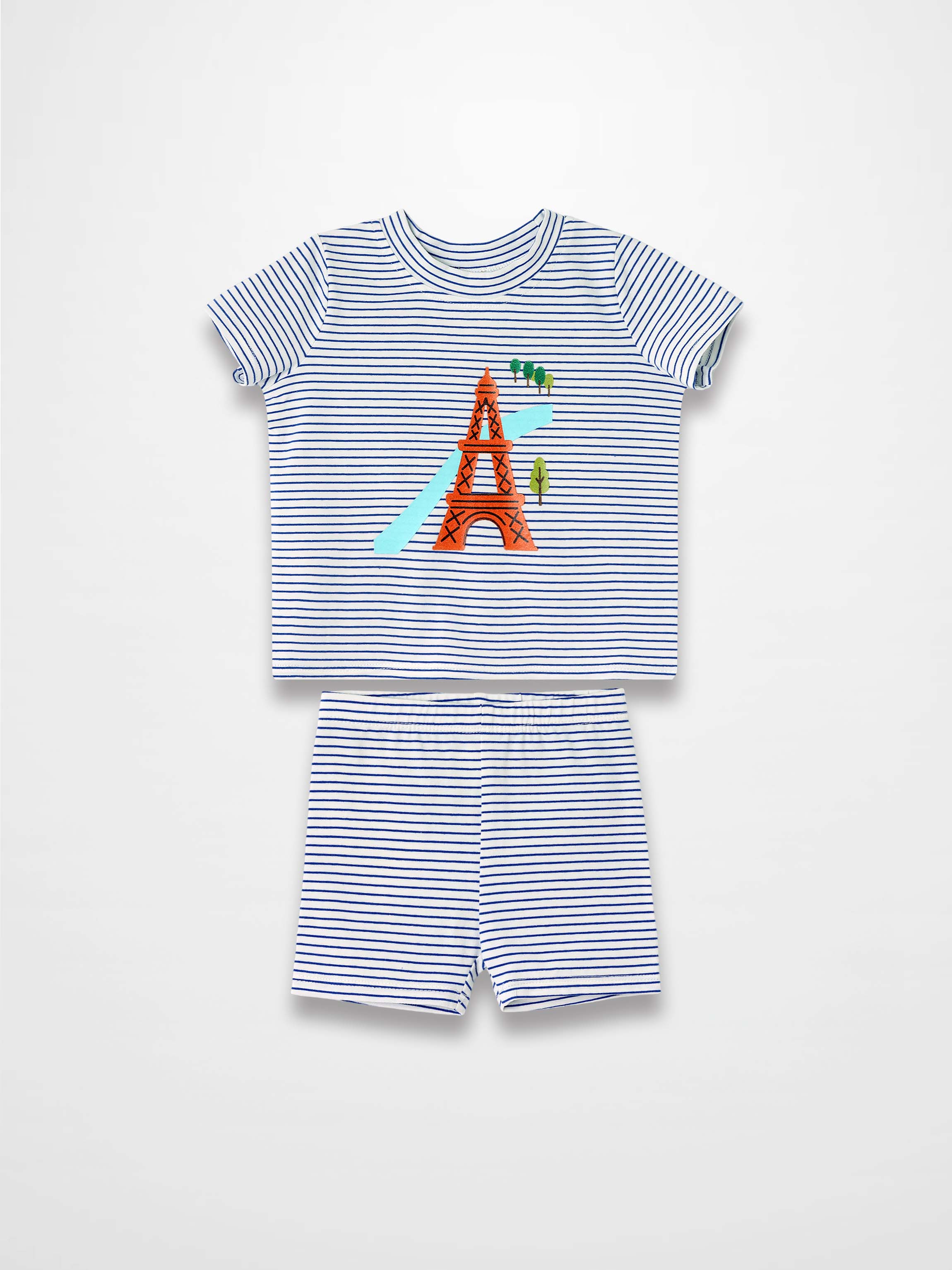 Eiffel Tower Shorts Set