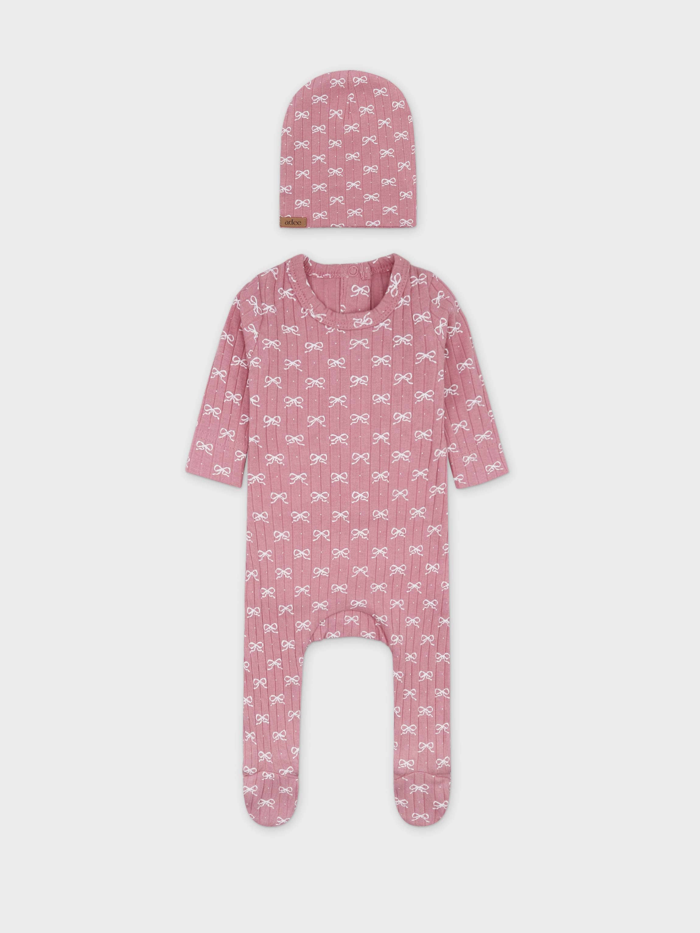 Baby soft jumpsuit with hat