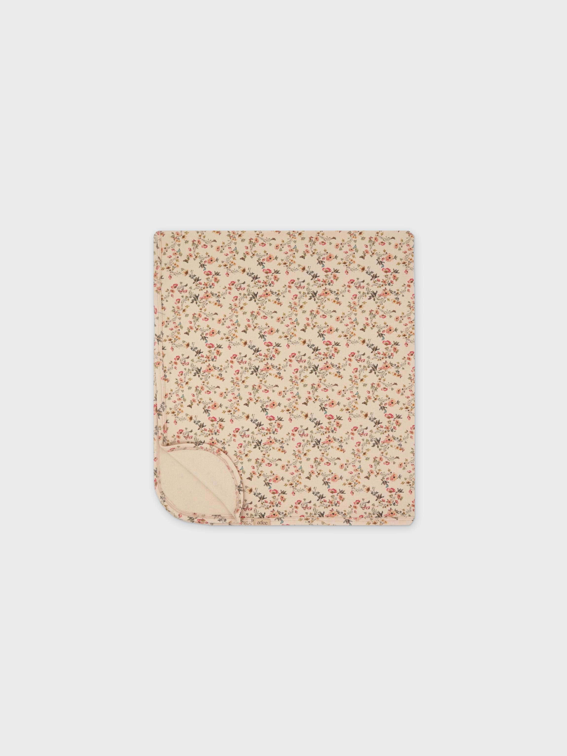 Butterfly garden blanket in vintage style