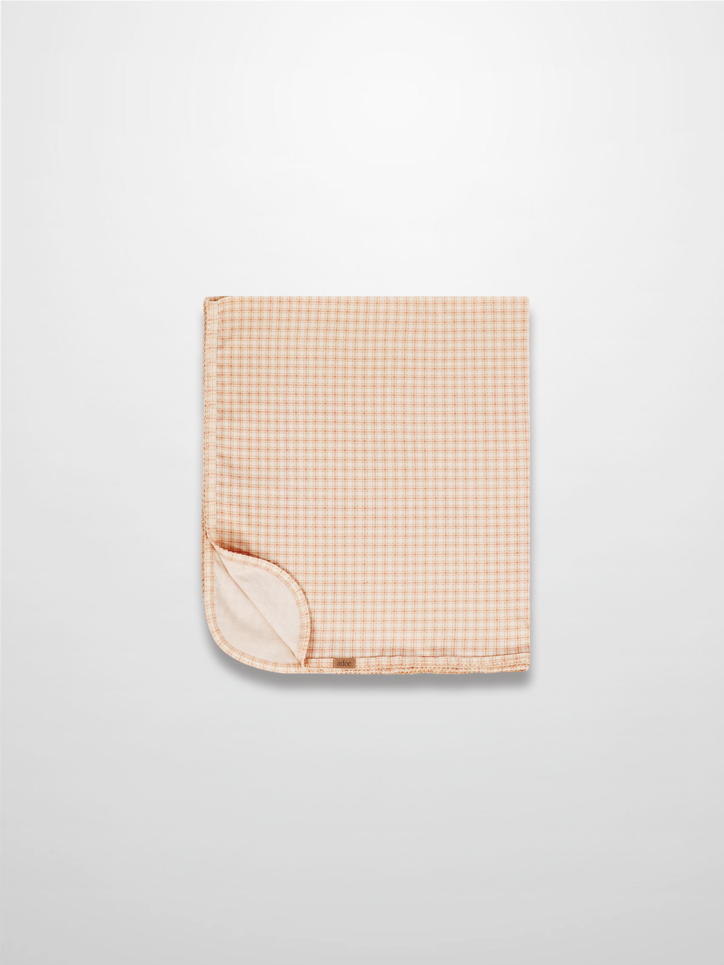 Oatmeal Grid Blanket - Pink
