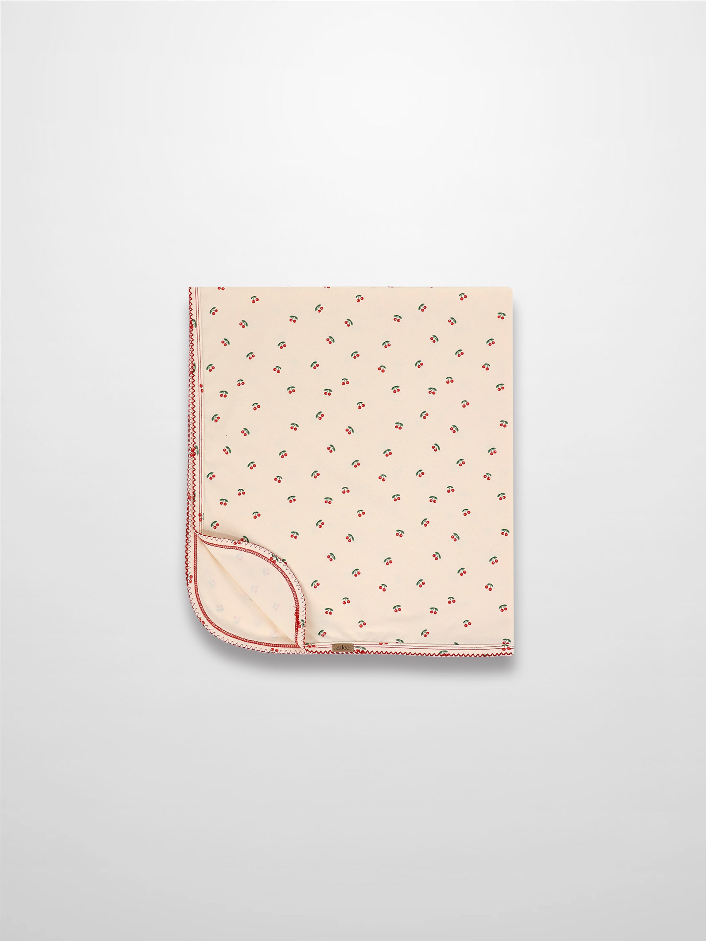 Red Cherry Blanket with Lace