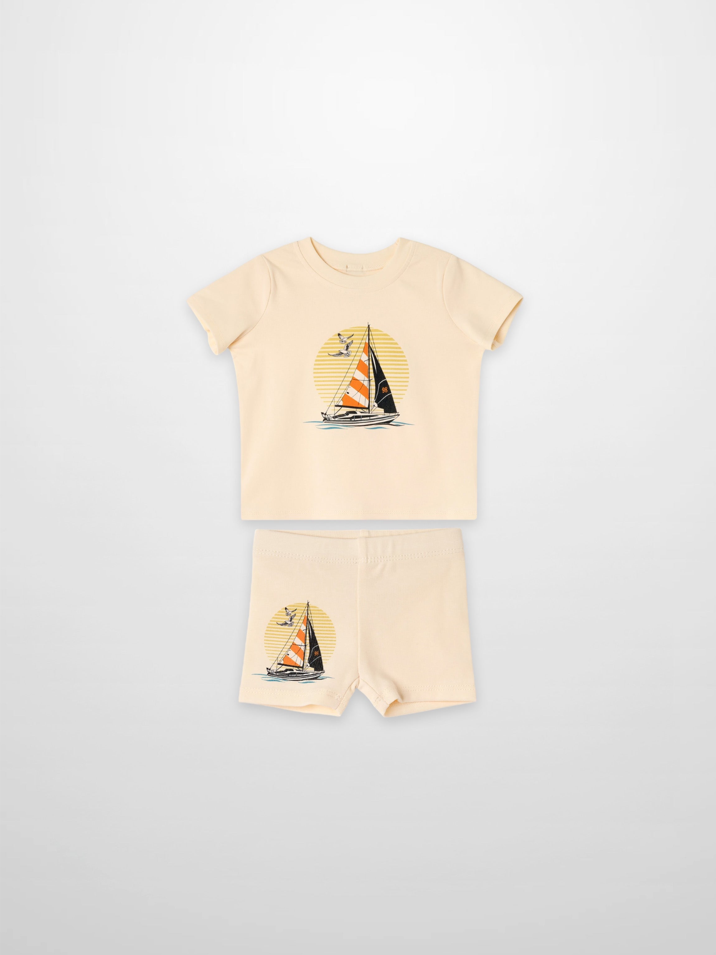 Golden Sail Shorts Set
