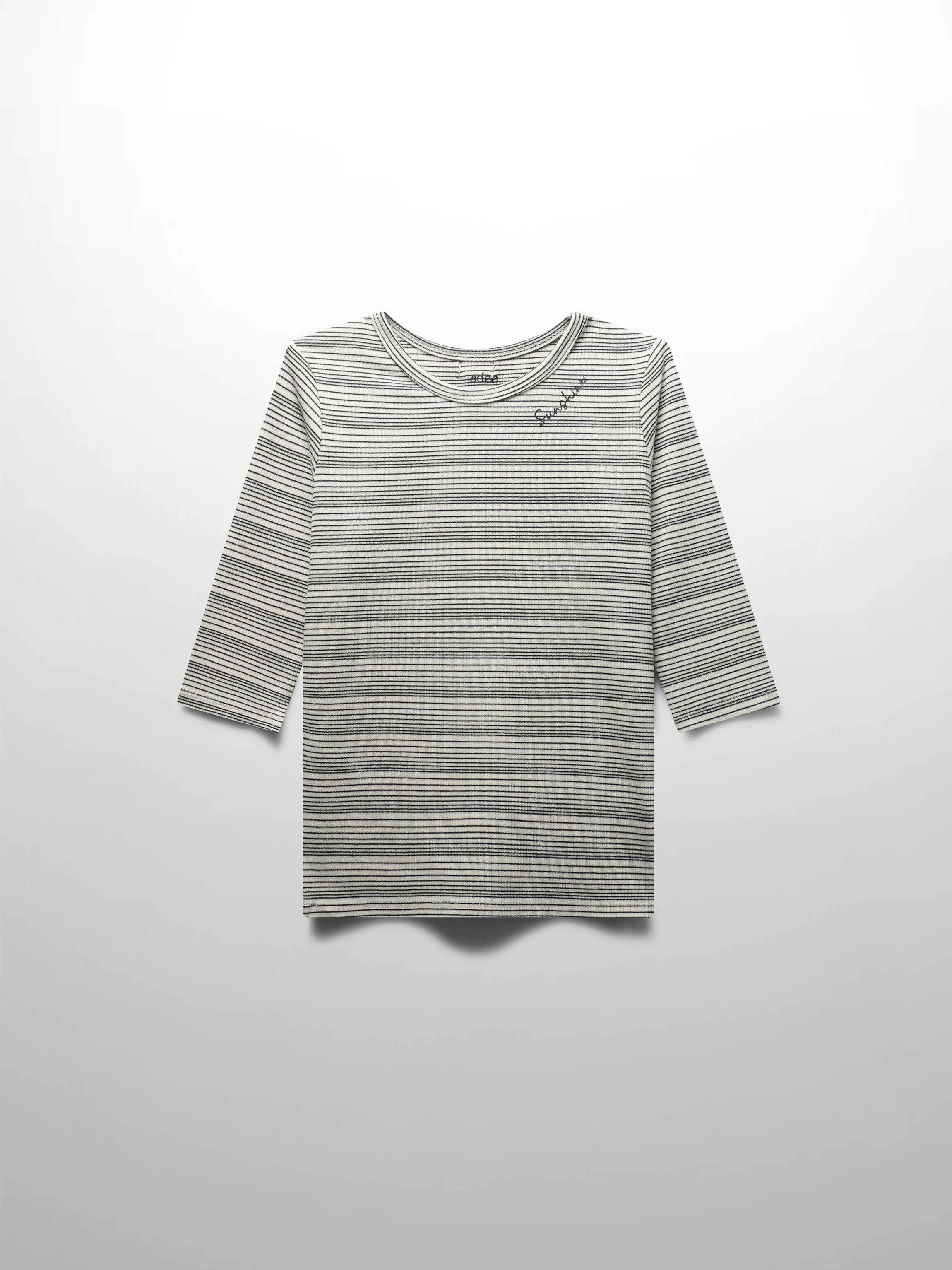 Black striped girls shirt
