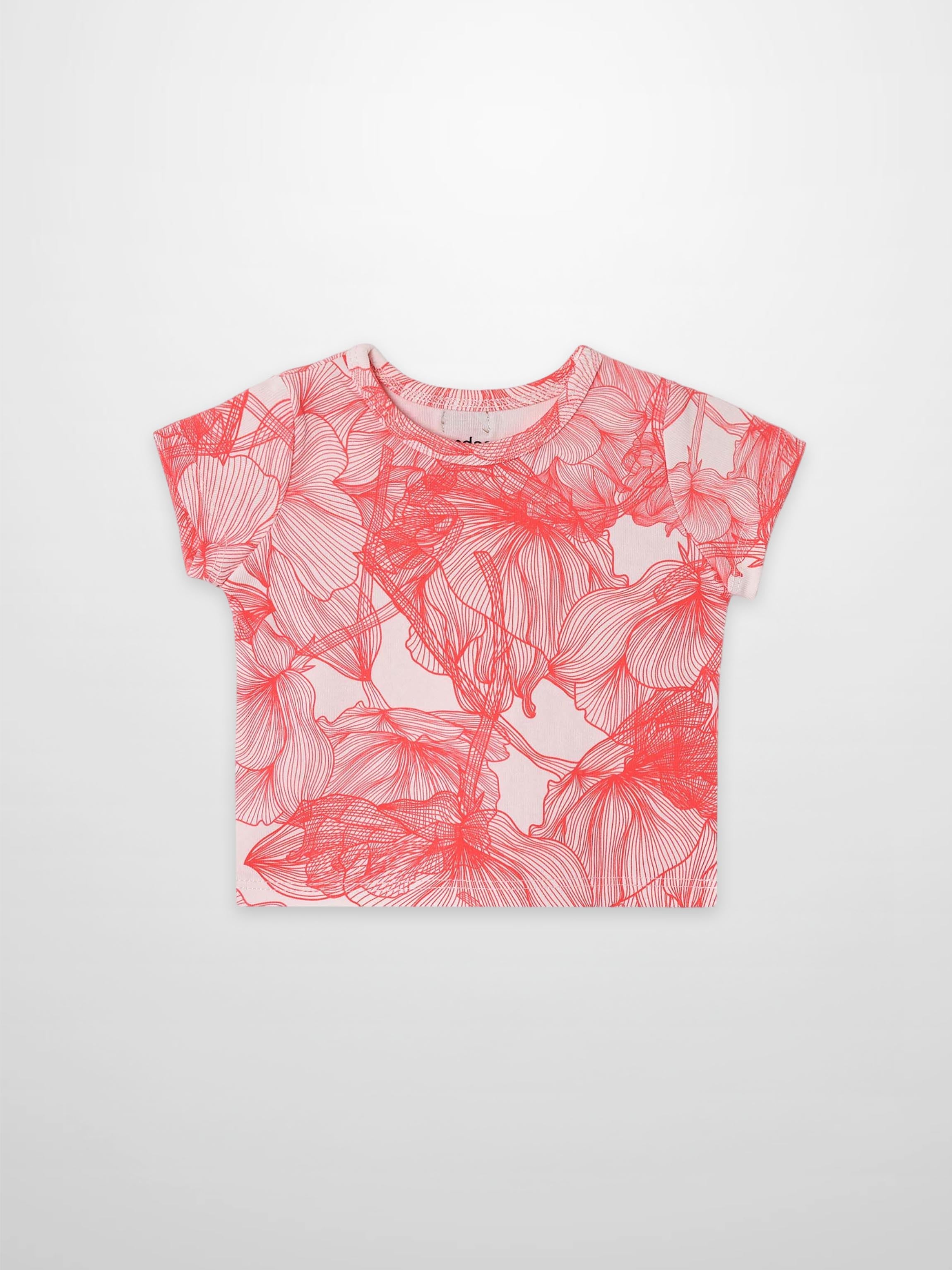 Pink Petal Short Sleeve T-shirt for girls by Adee