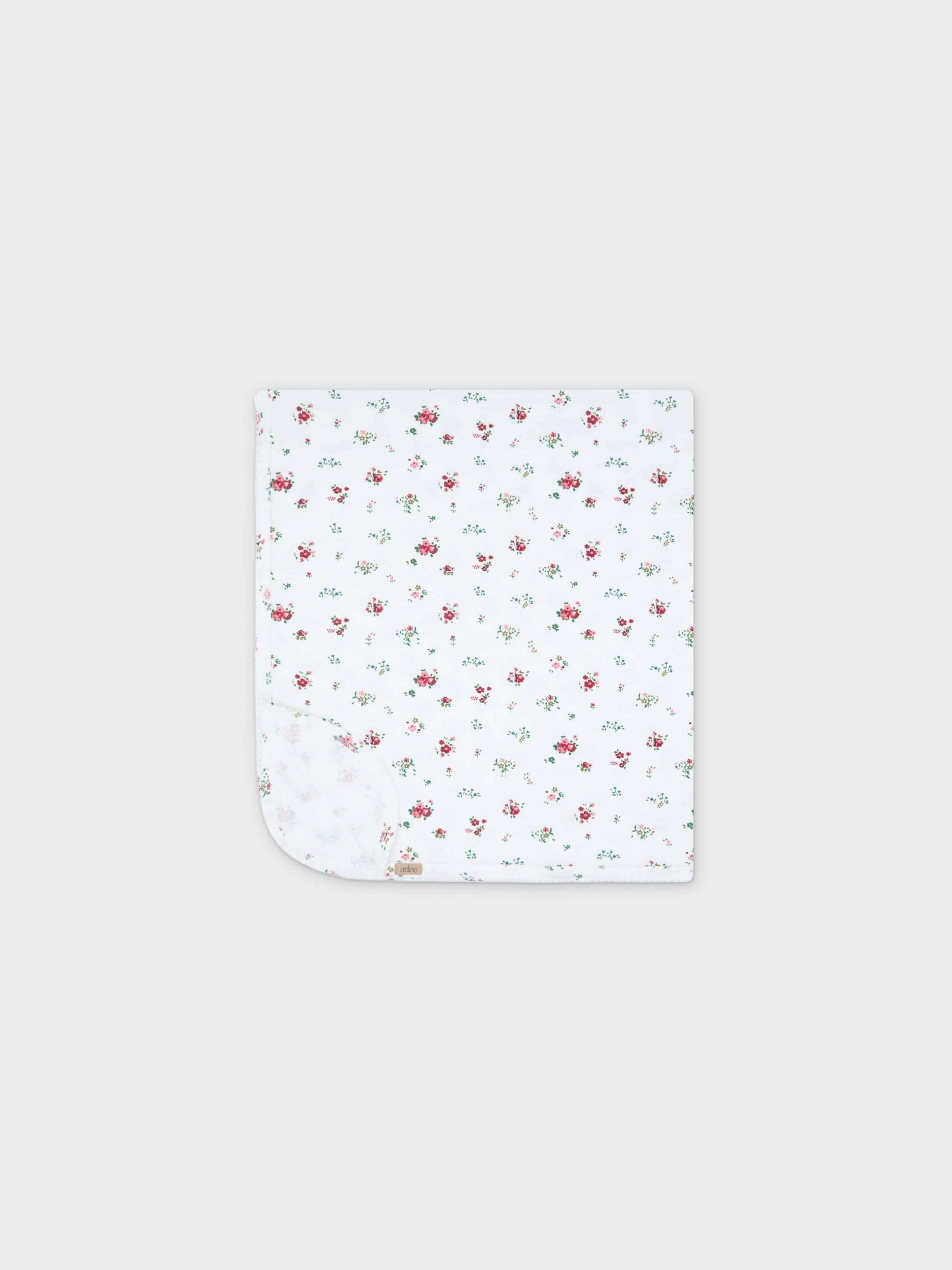 Freesia blanket with floral design