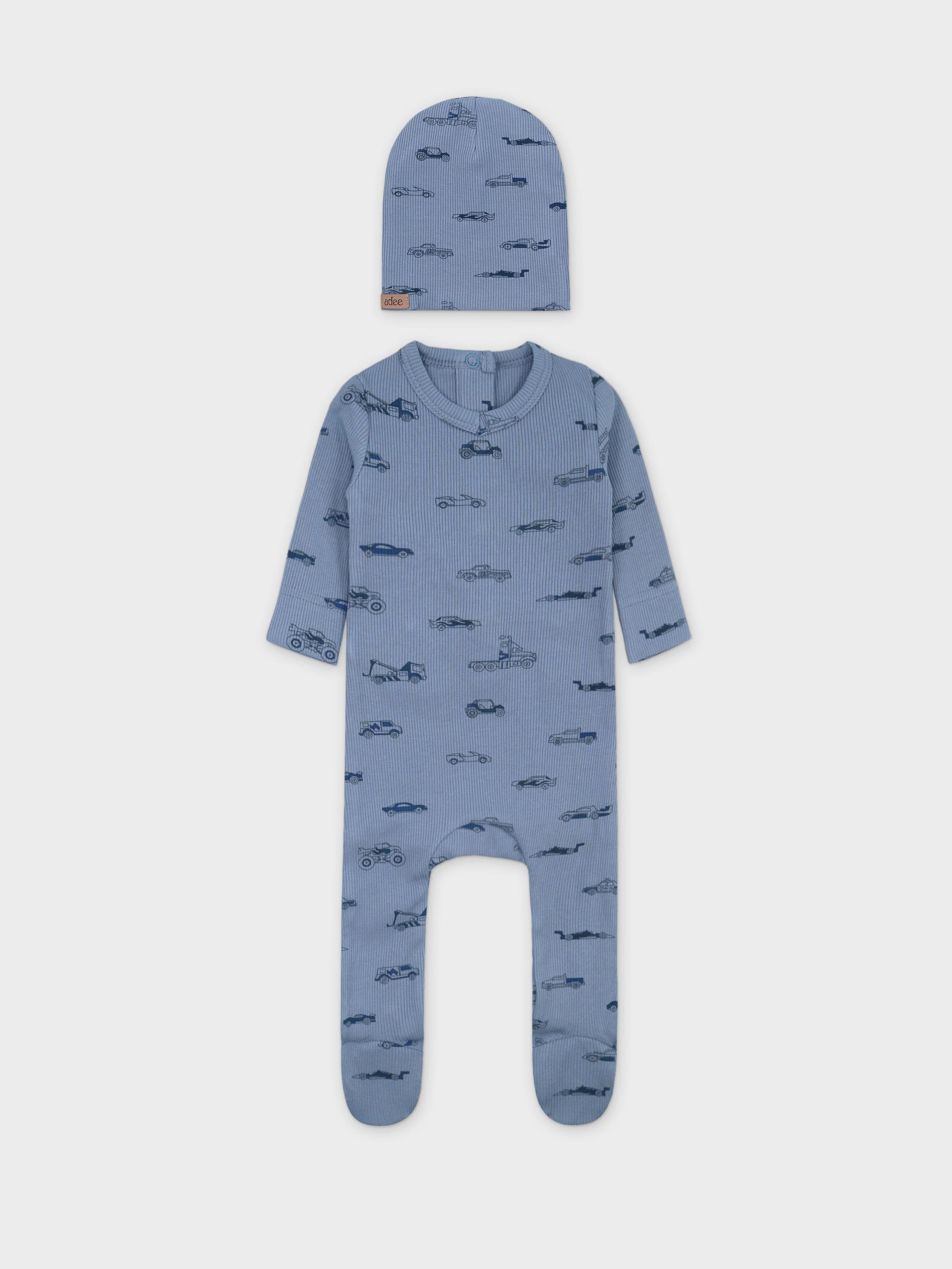 Baby jumpsuit with hat