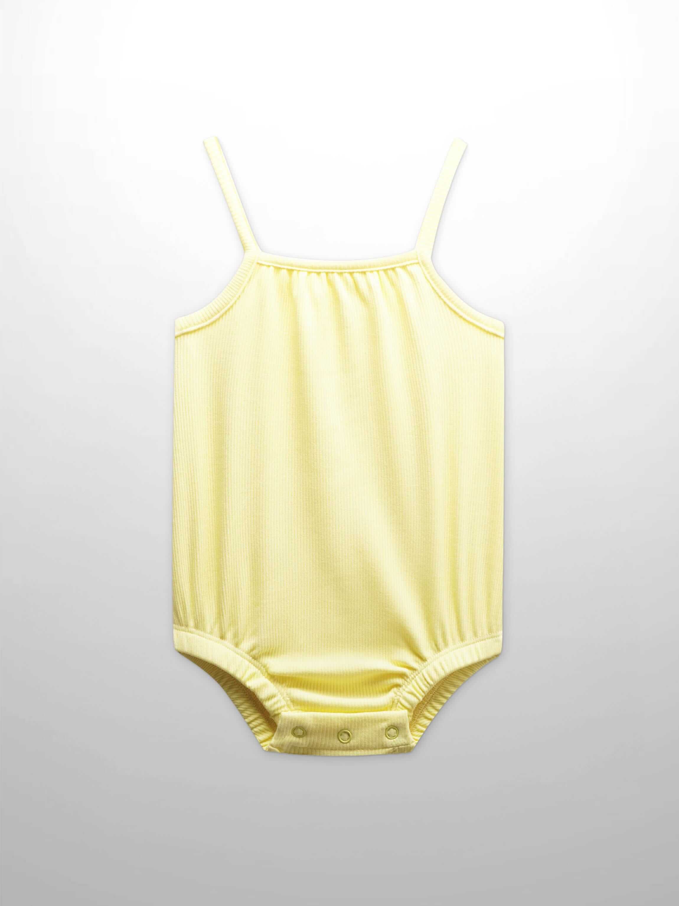 Yellow baby boys romper outfit