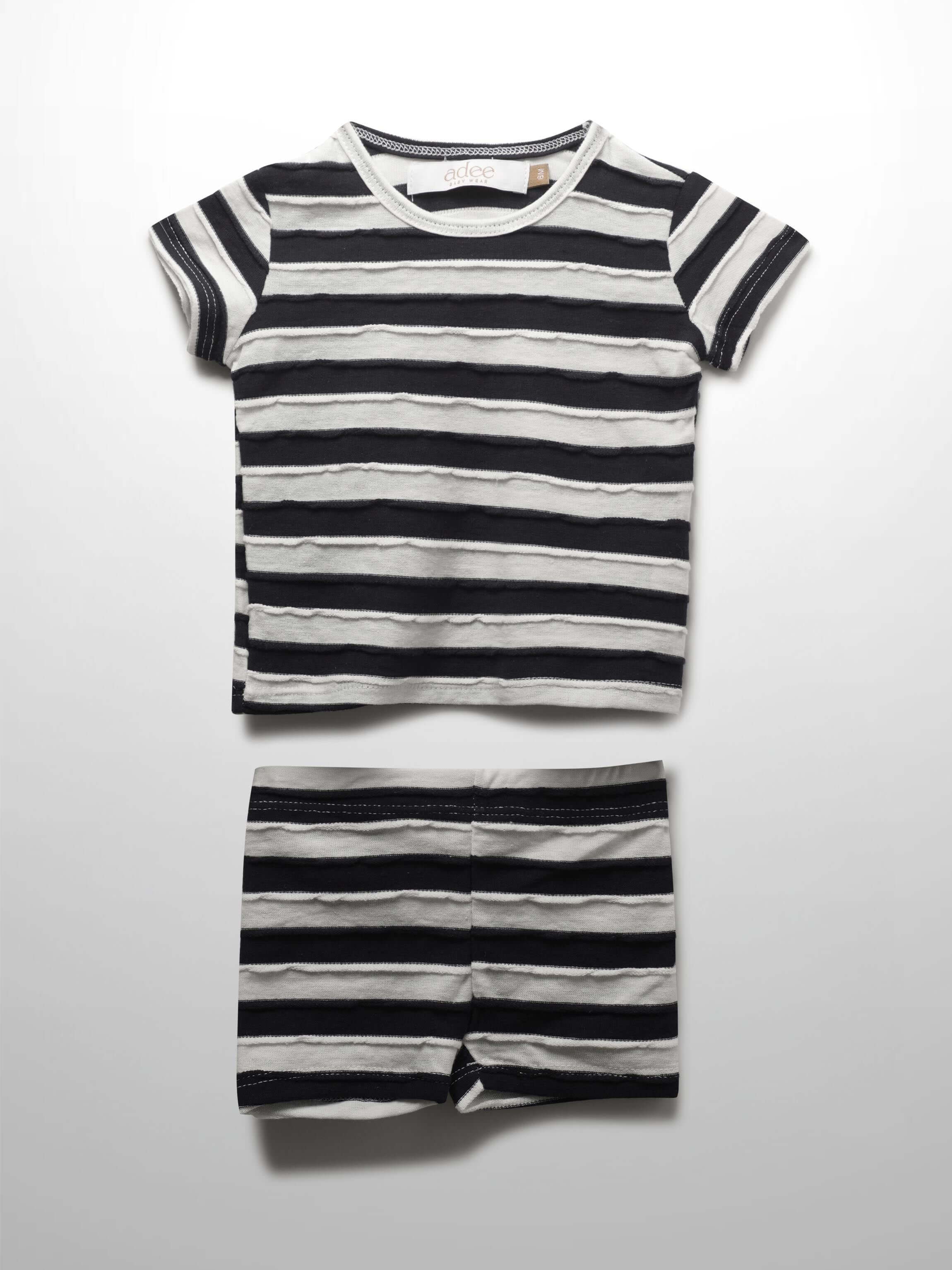 Boys shorts striped set blue