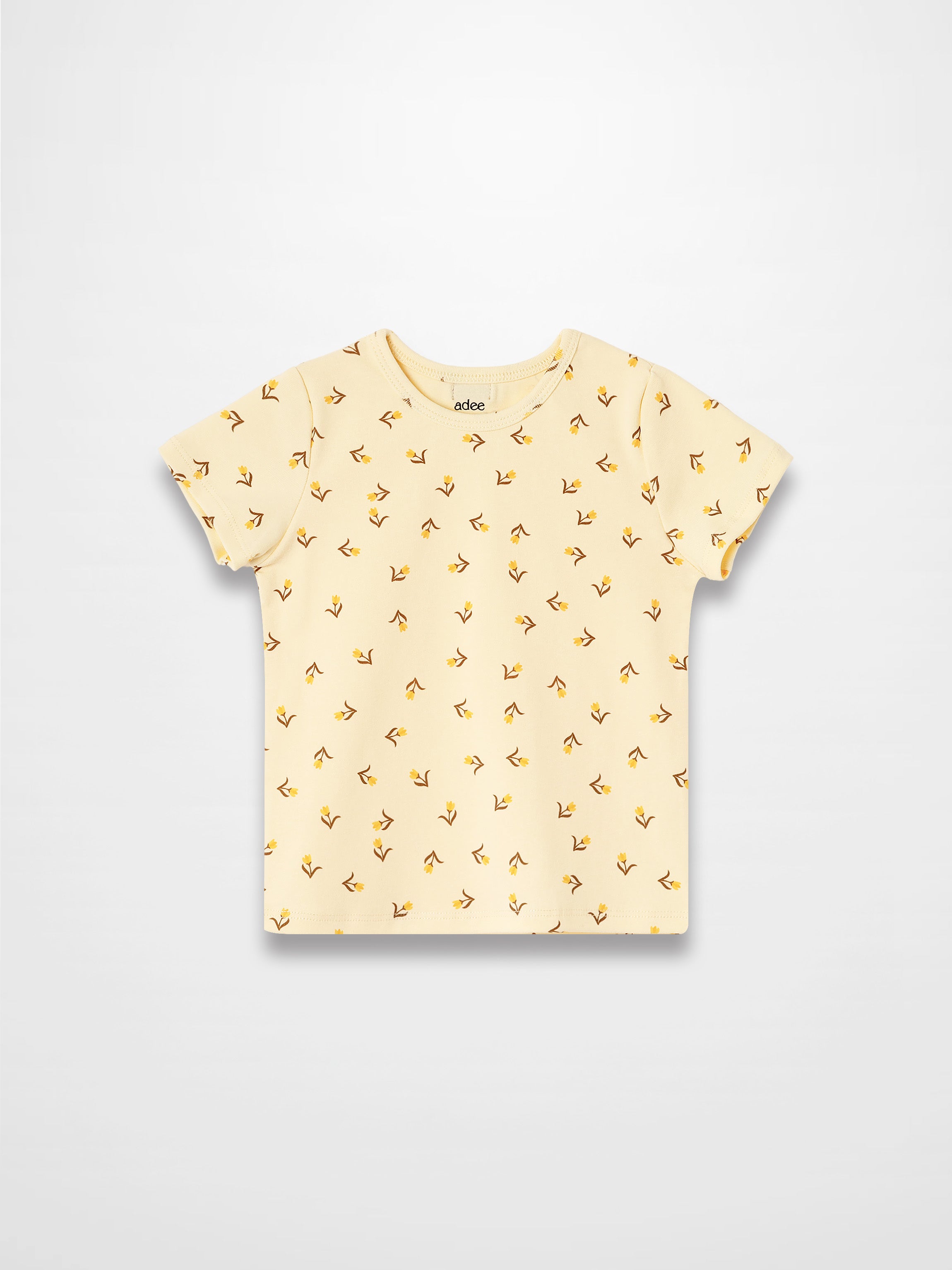 Butter Yellow Tulip T-shirt - Short Sleeve