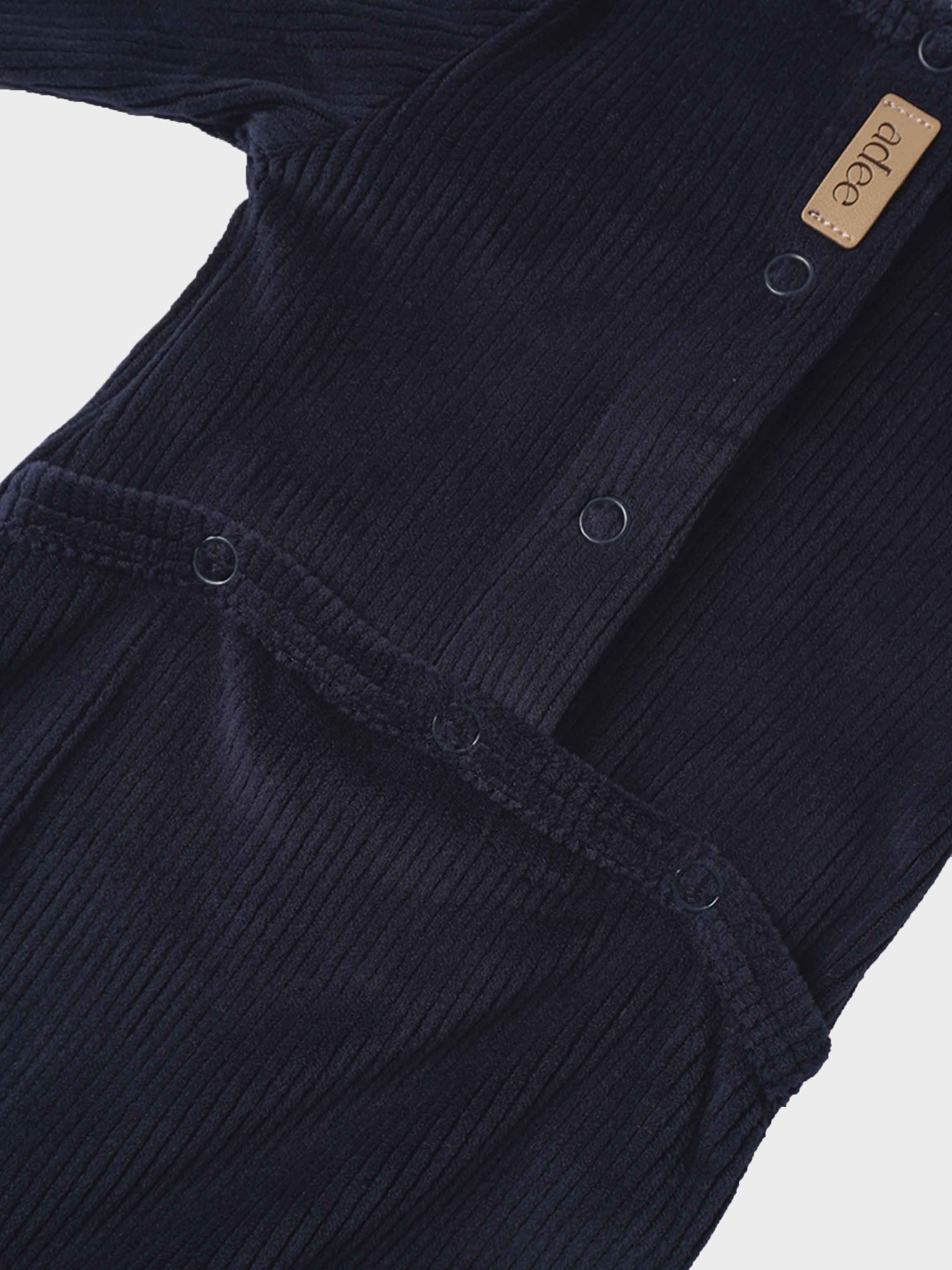 Embroidered Bunny Stretchy - Navy