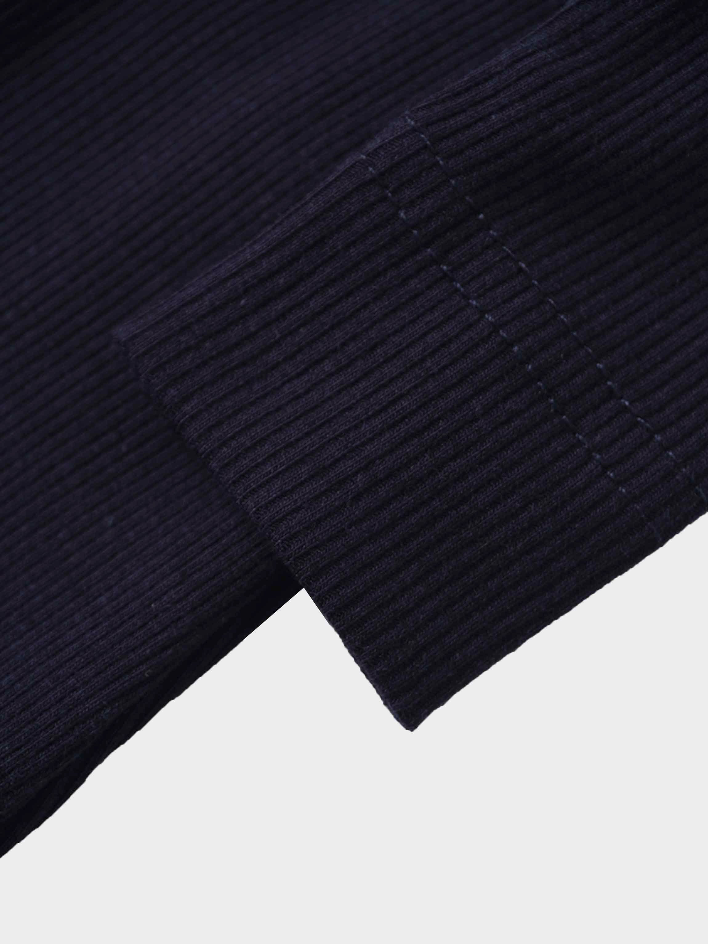 Mock Neck Stretchy - Navy