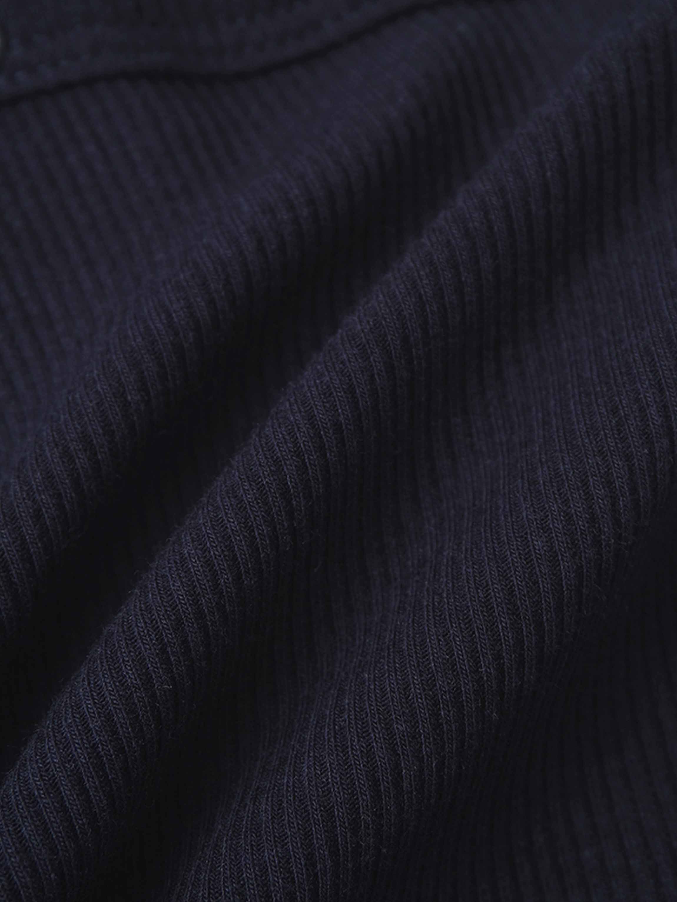 Mock Neck Stretchy - Navy