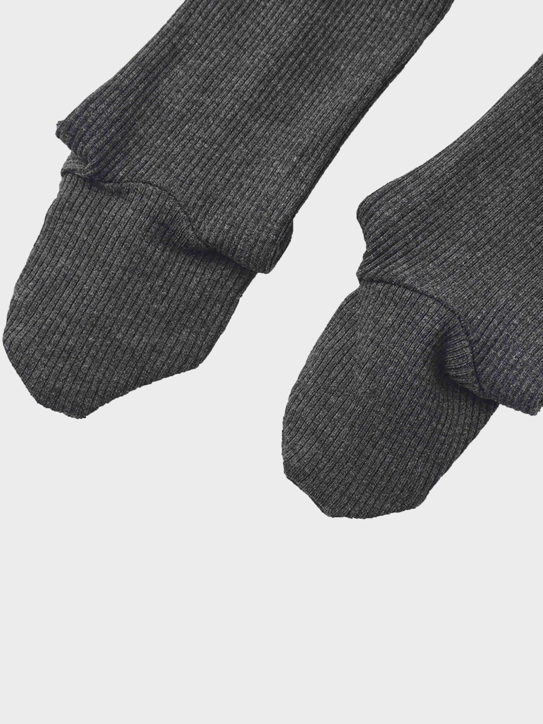 Mock Neck Stretchy - Heather Grey