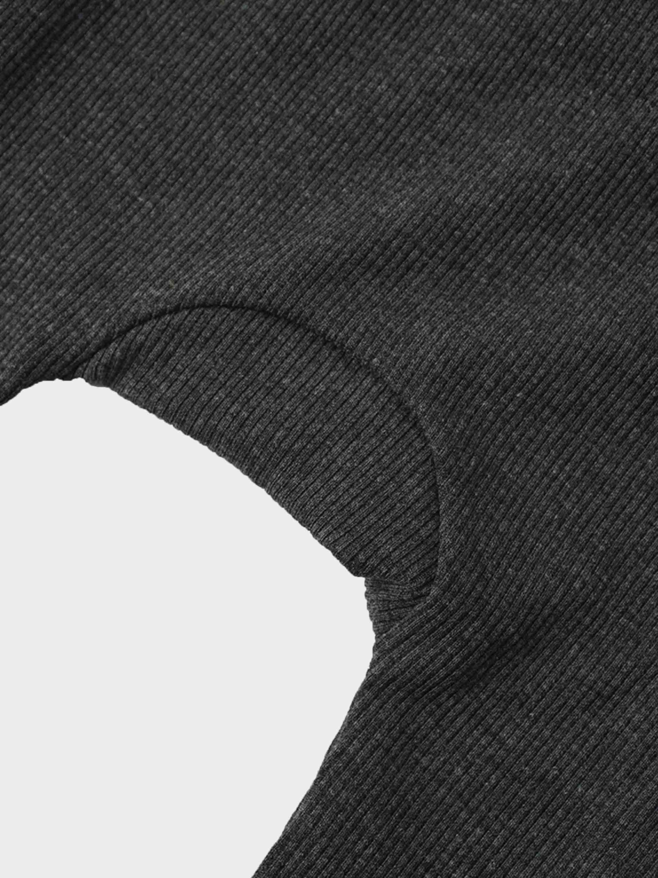Mock Neck Stretchy - Heather Grey