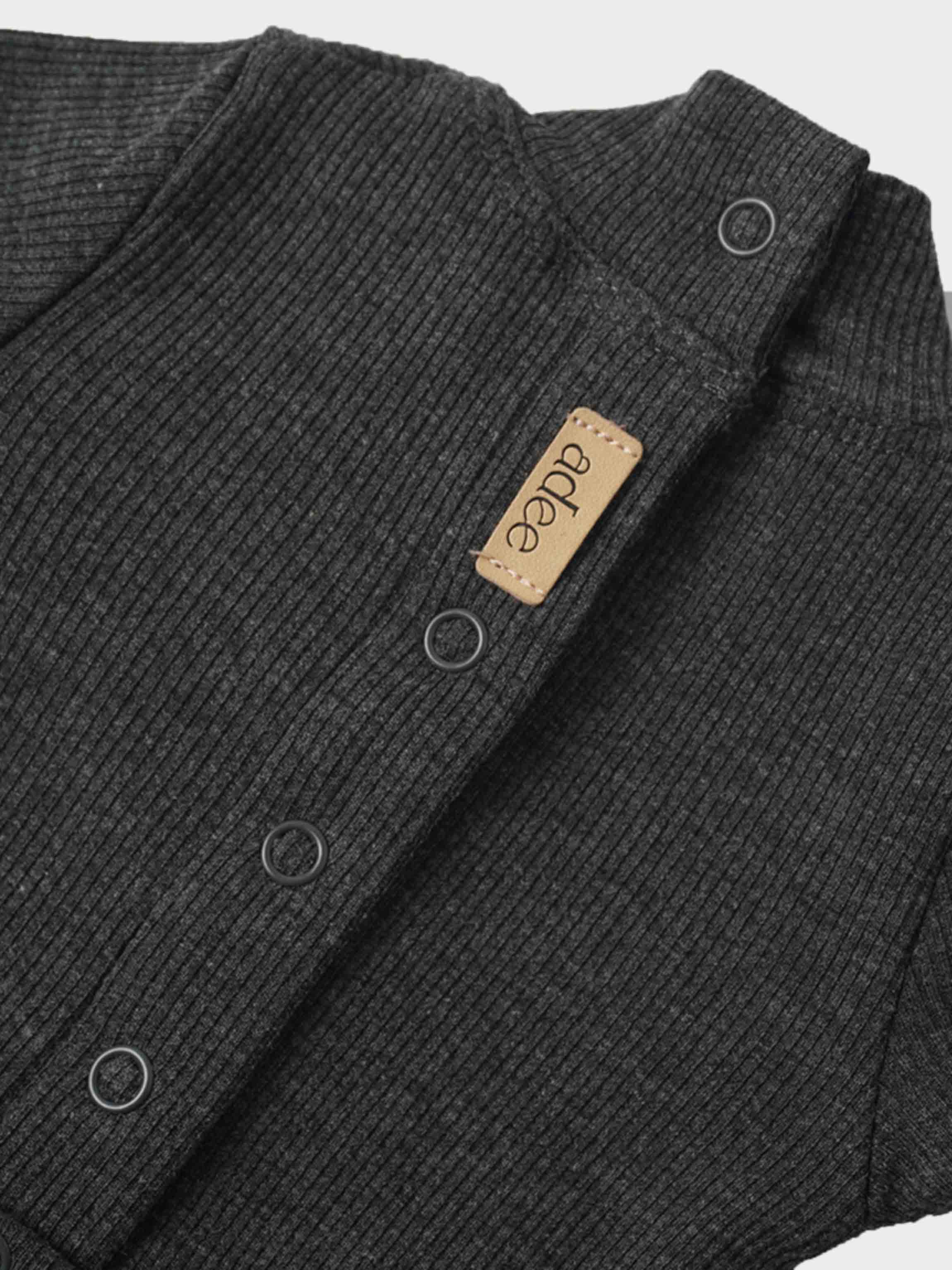 Mock Neck Stretchy - Heather Grey