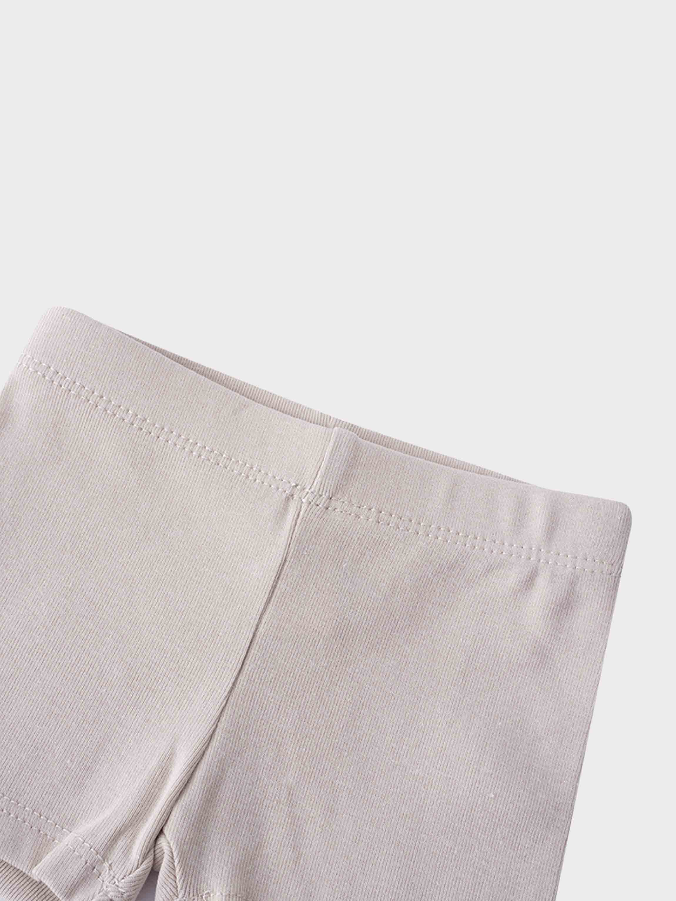 Biker Shorts Non Ribbed-Light Tan