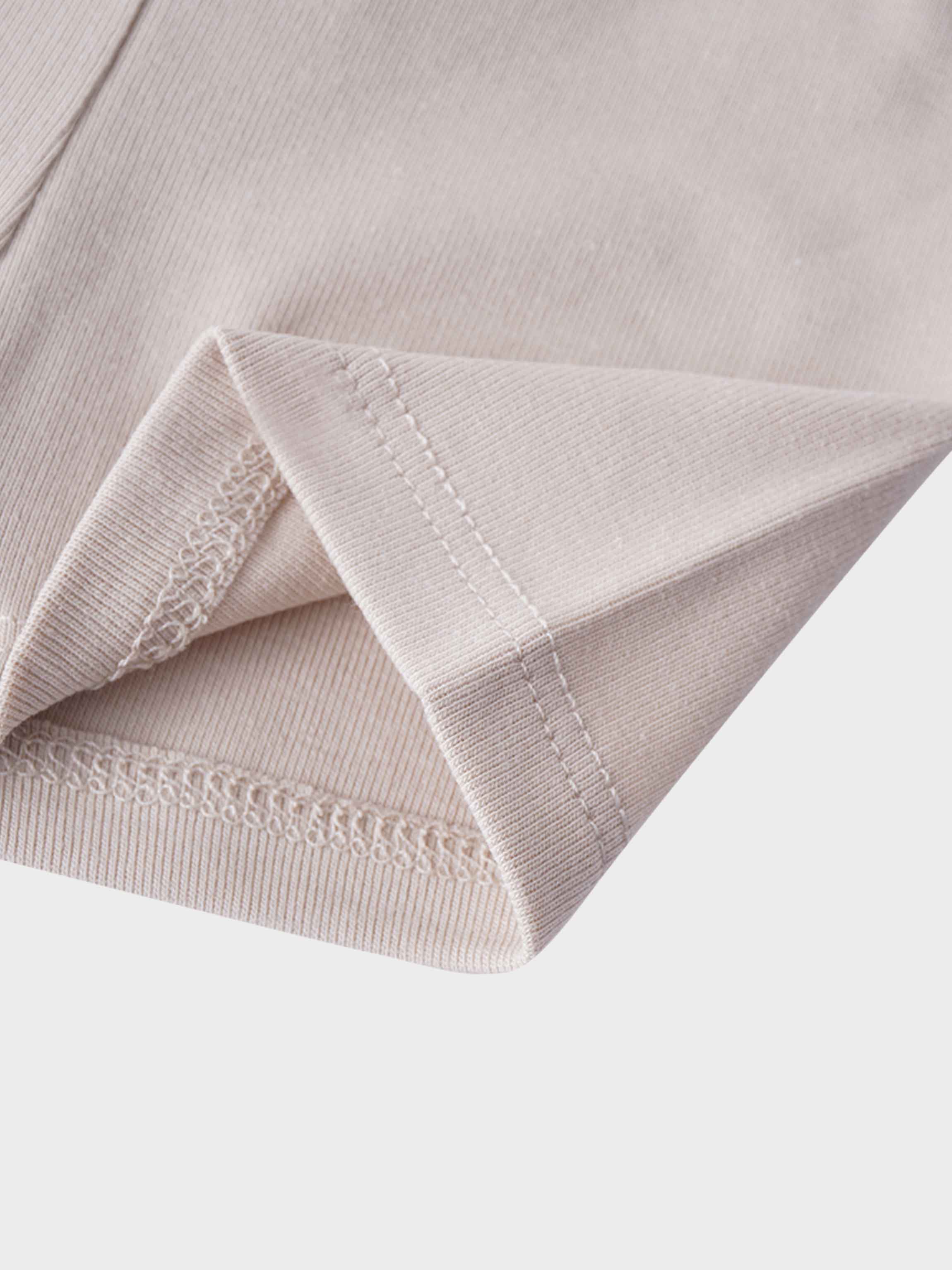 Biker Shorts Non Ribbed-Light Tan