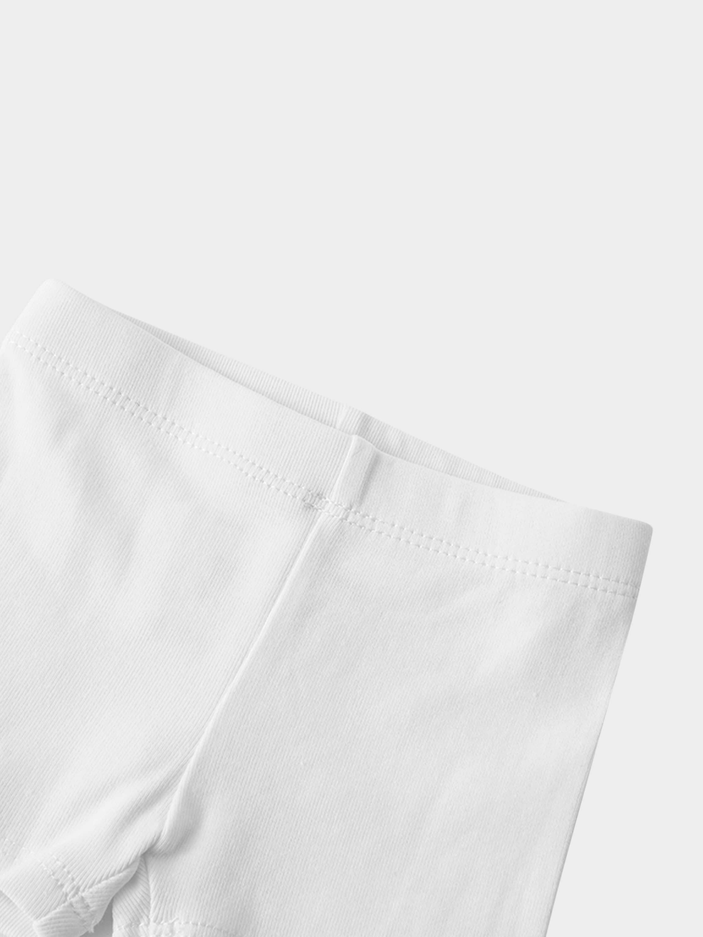 Biker Shorts Non Ribbed-White