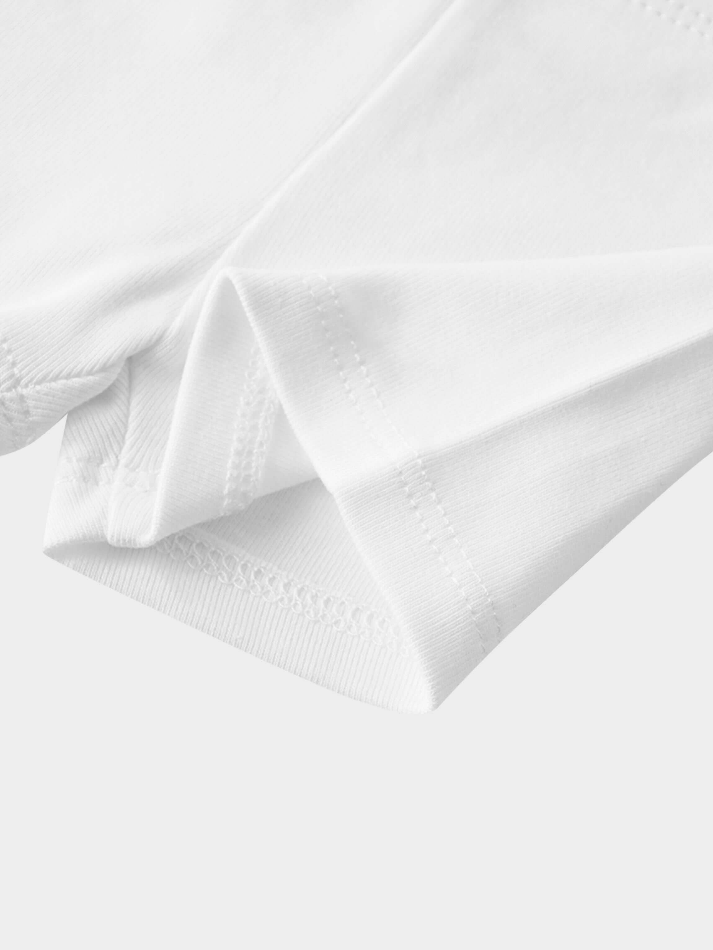 Biker Shorts Non Ribbed-White