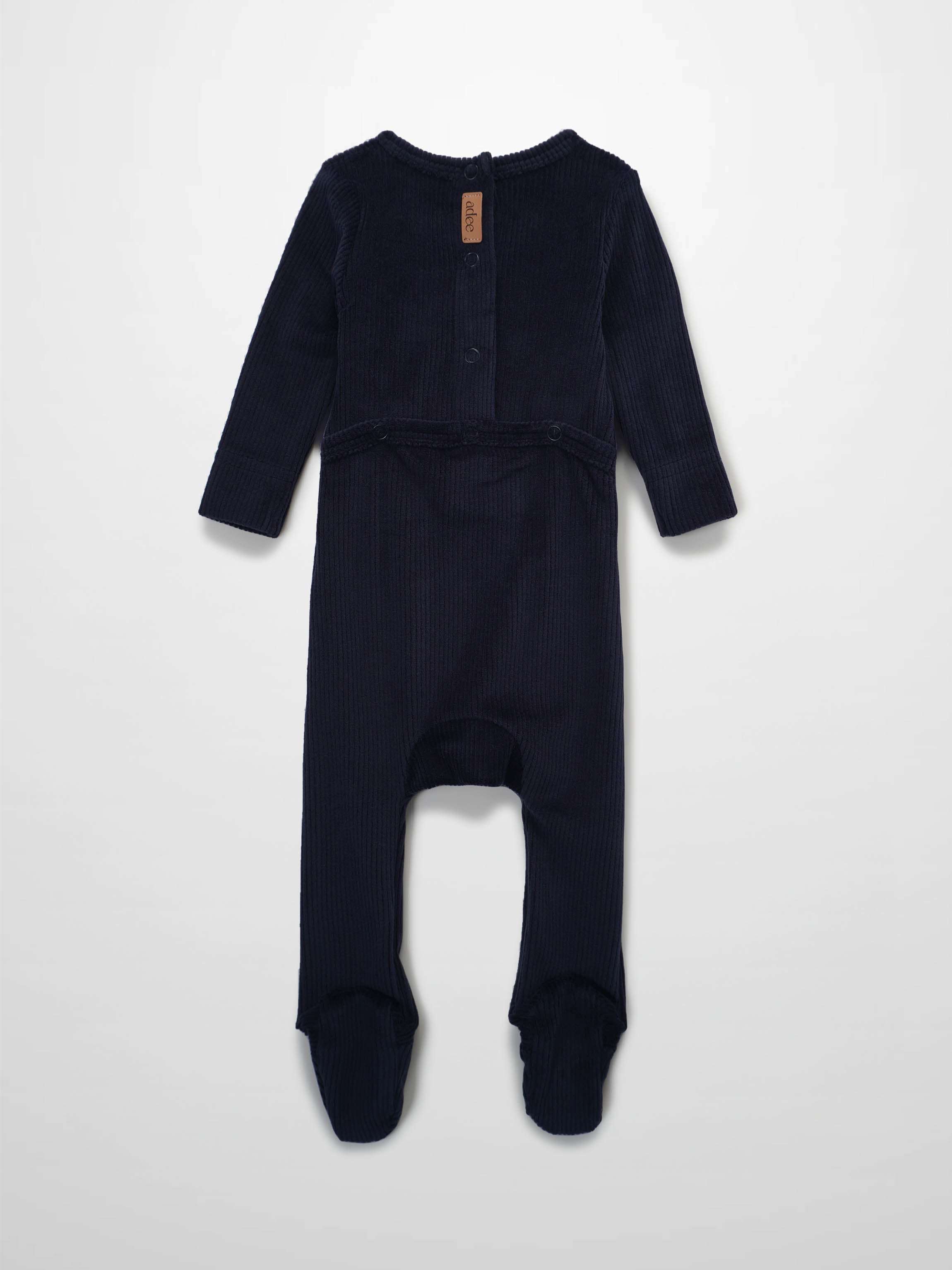 Embroidered Bunny Stretchy - Navy