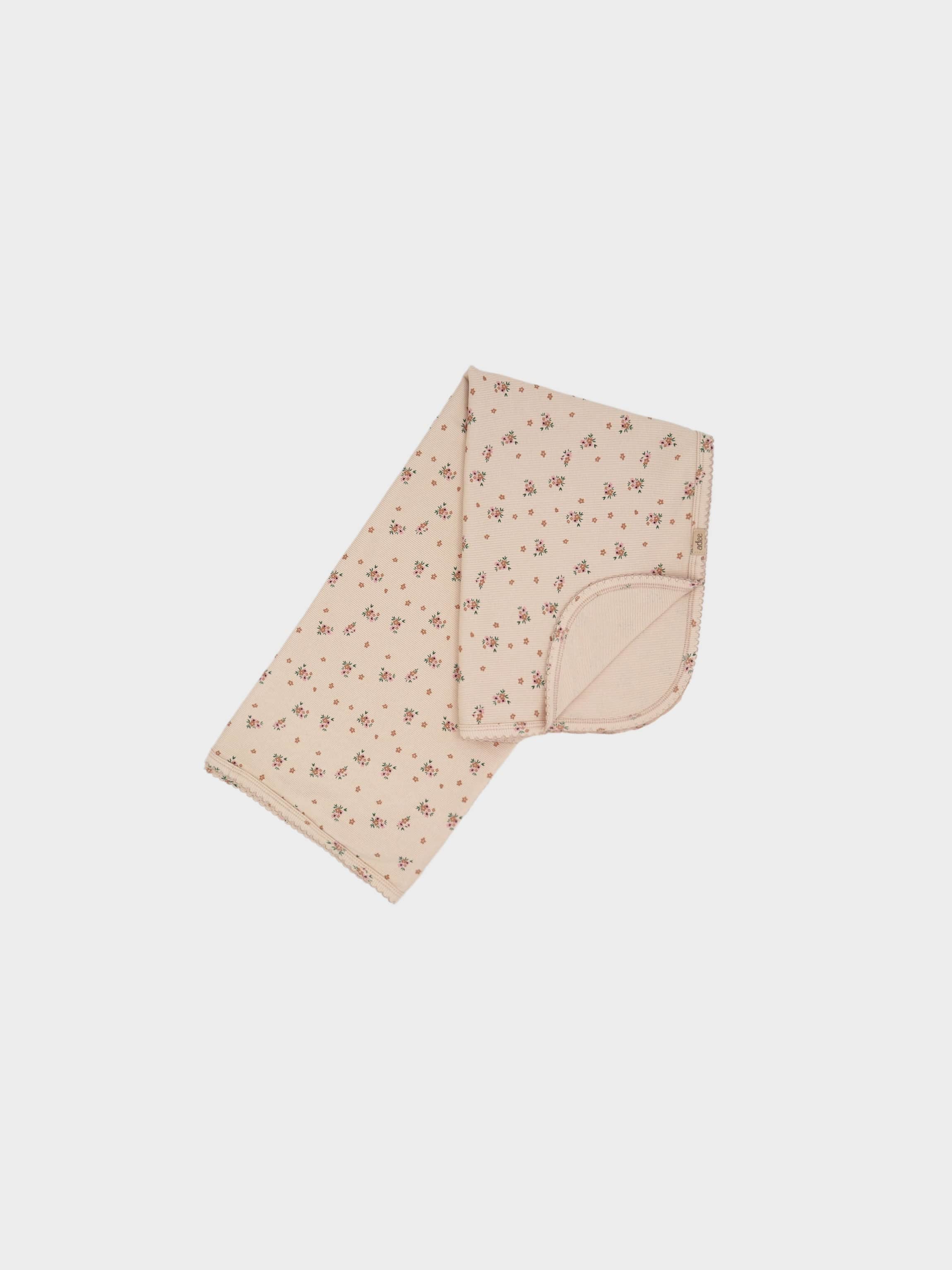 Vintage floral baby blanket layette