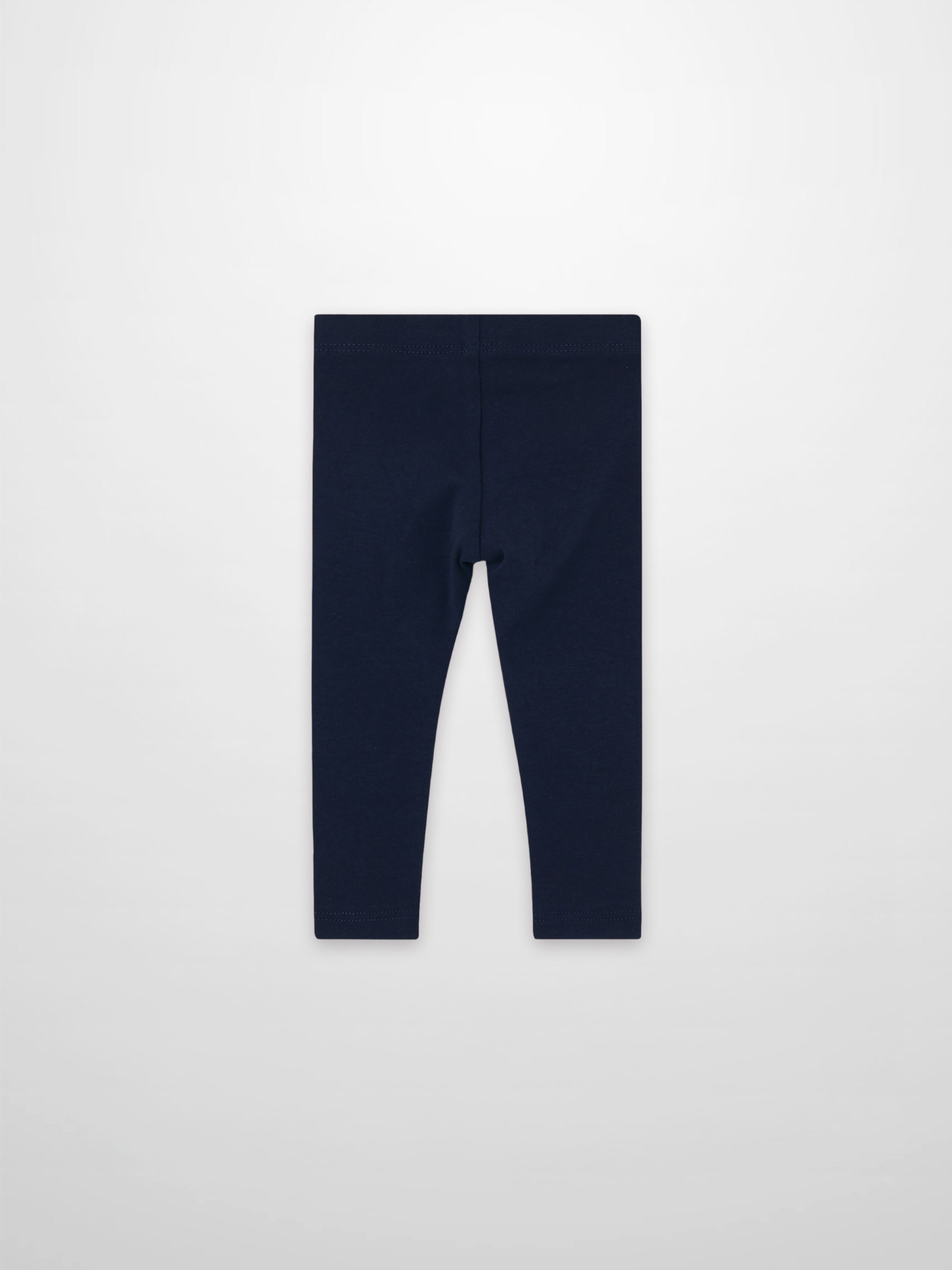 Non ribbed leggings in dark navy, unisex bottoms by Adee