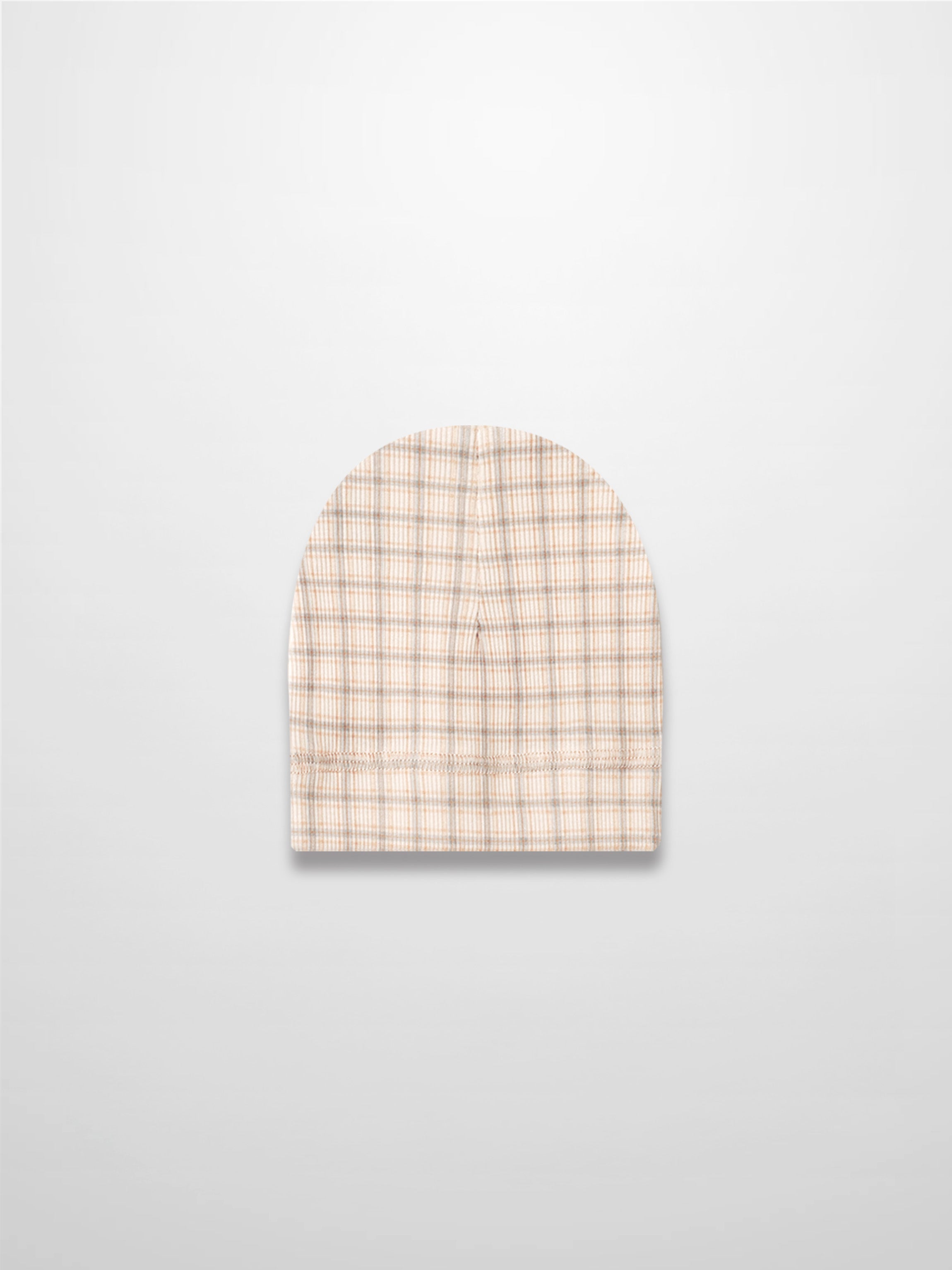Oatmeal Grid Hat - Blue