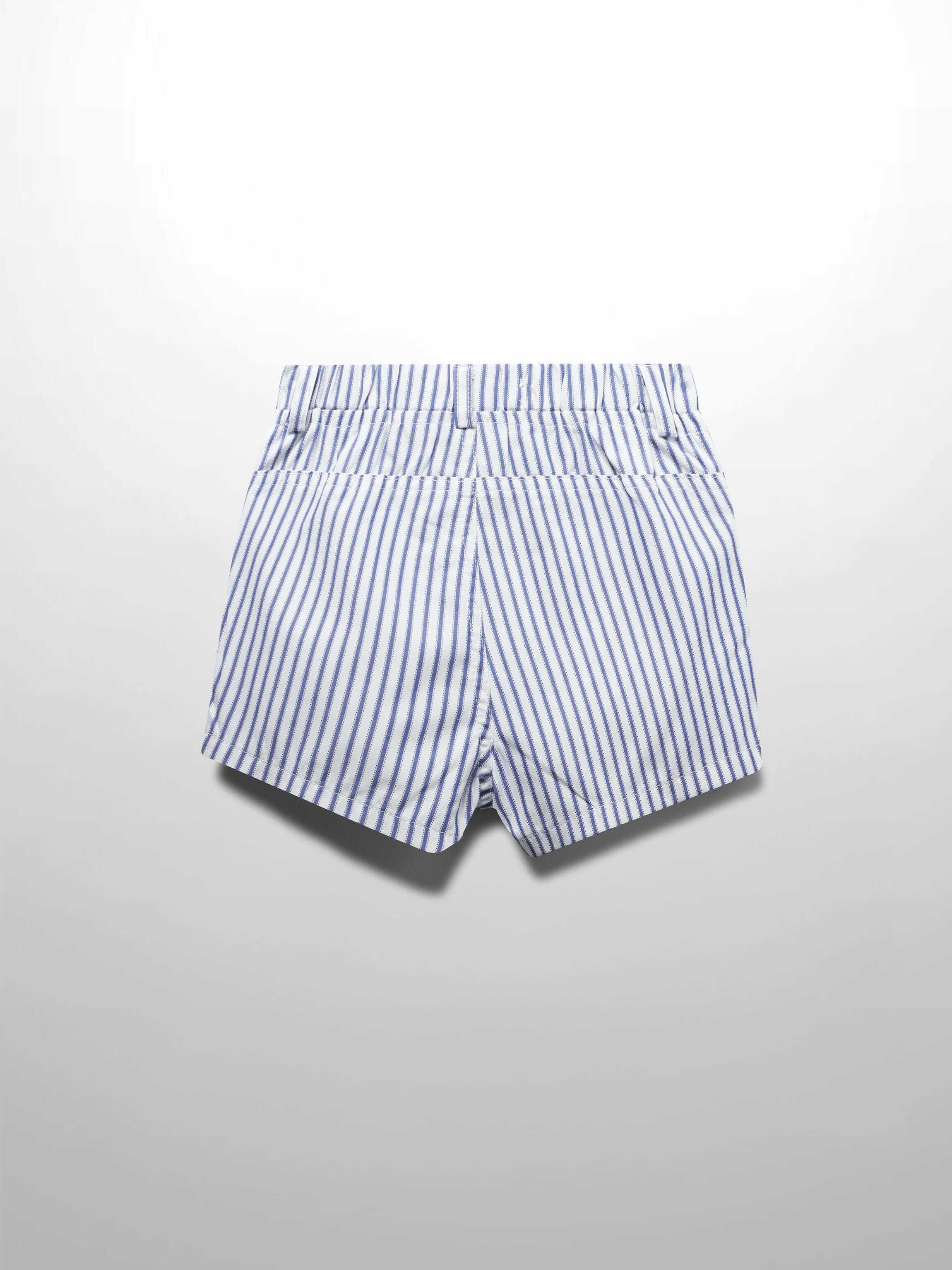 Boys shorts blue and white striped