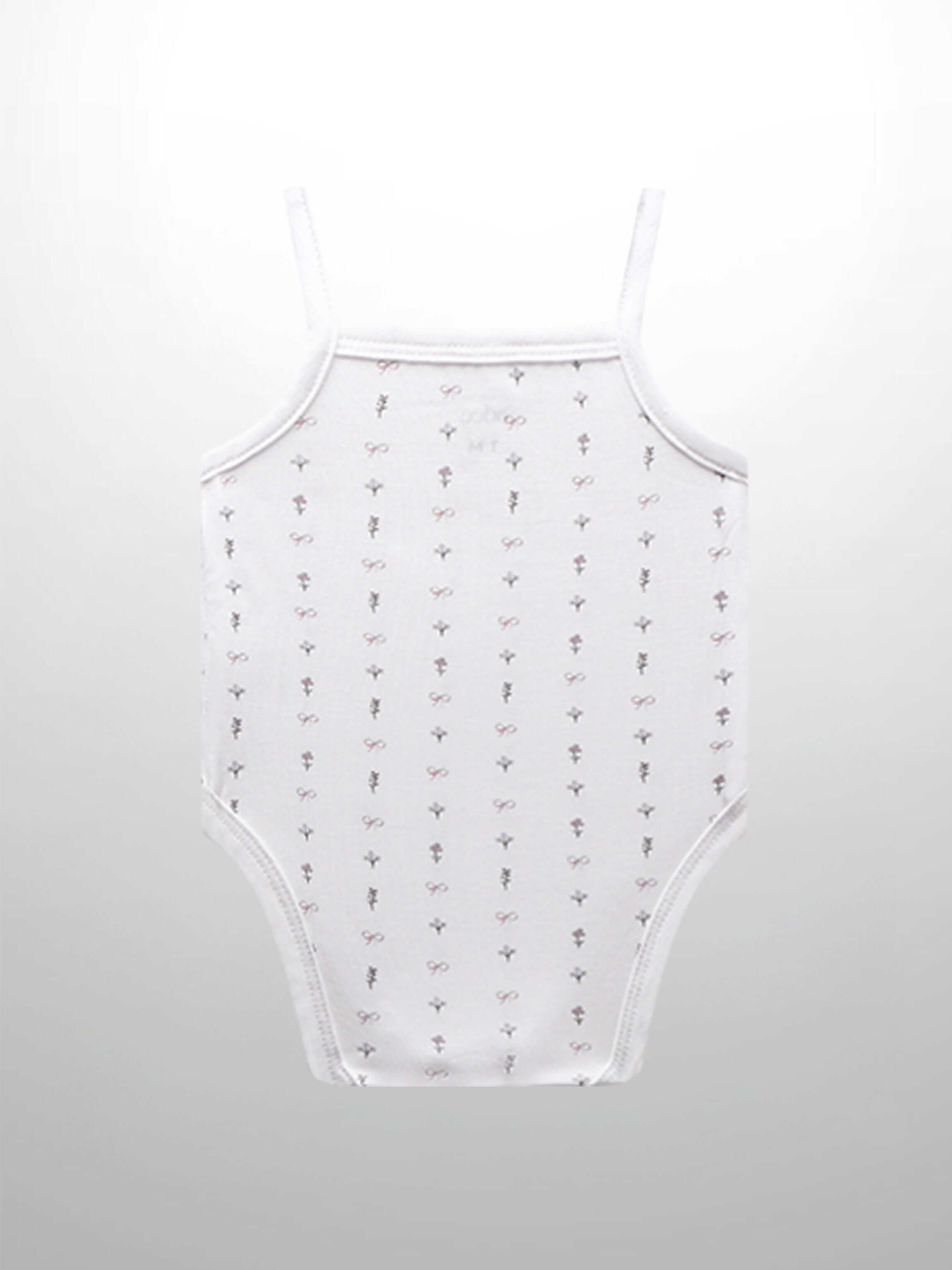 Bow undershirt for baby girls