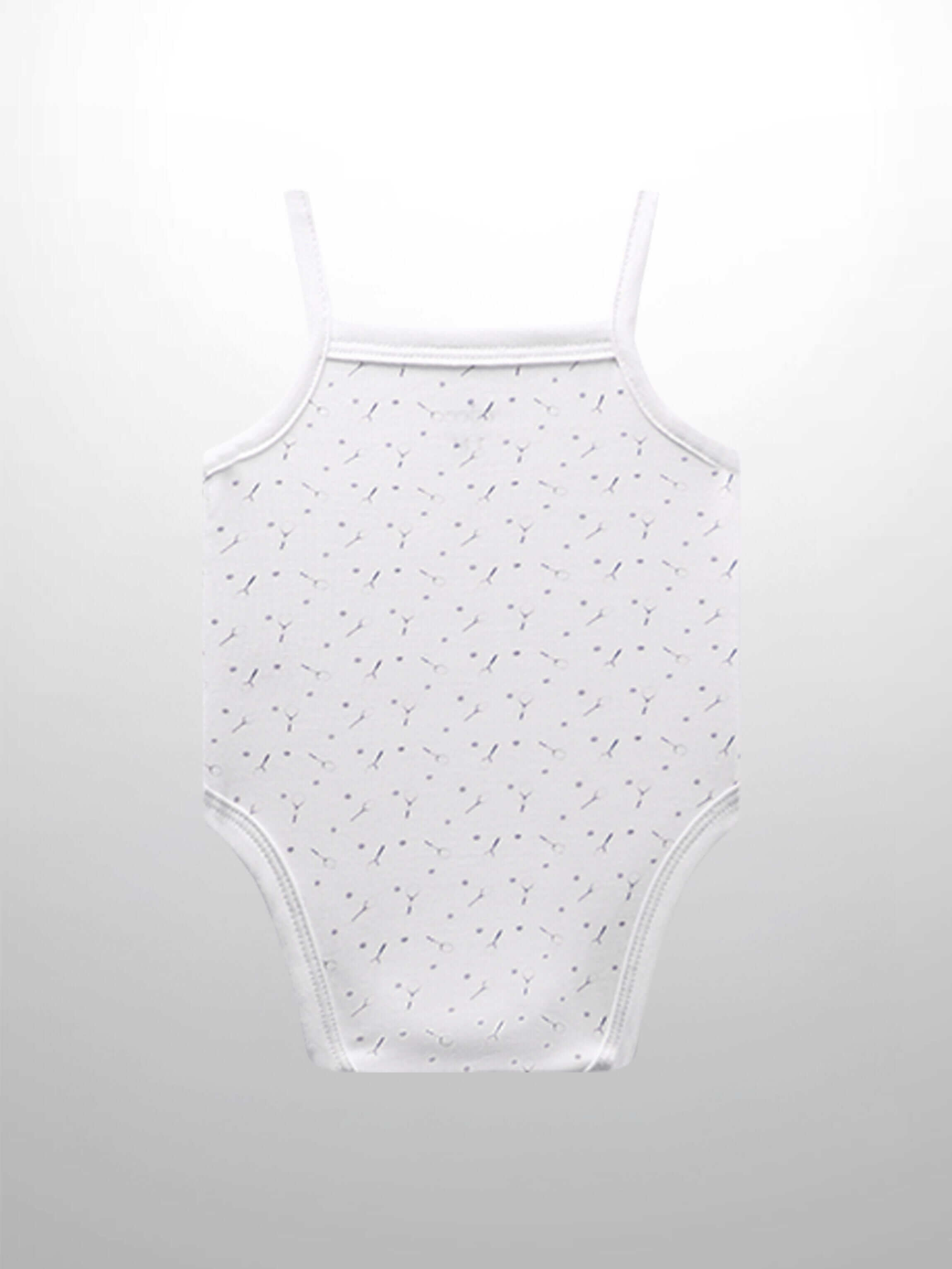 Baby undershirt with tennis print