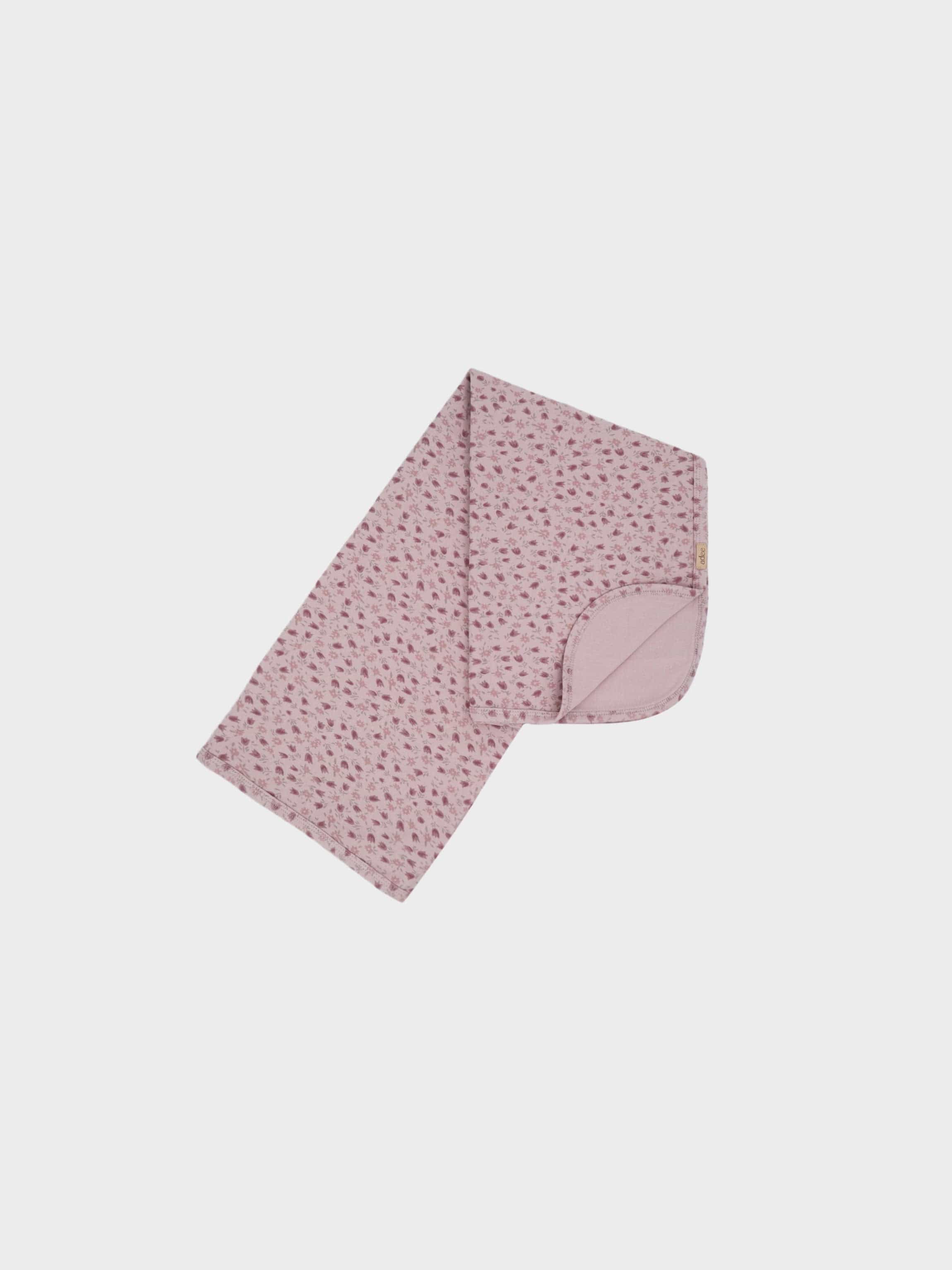 Pink tulip swaddle blanket for girls