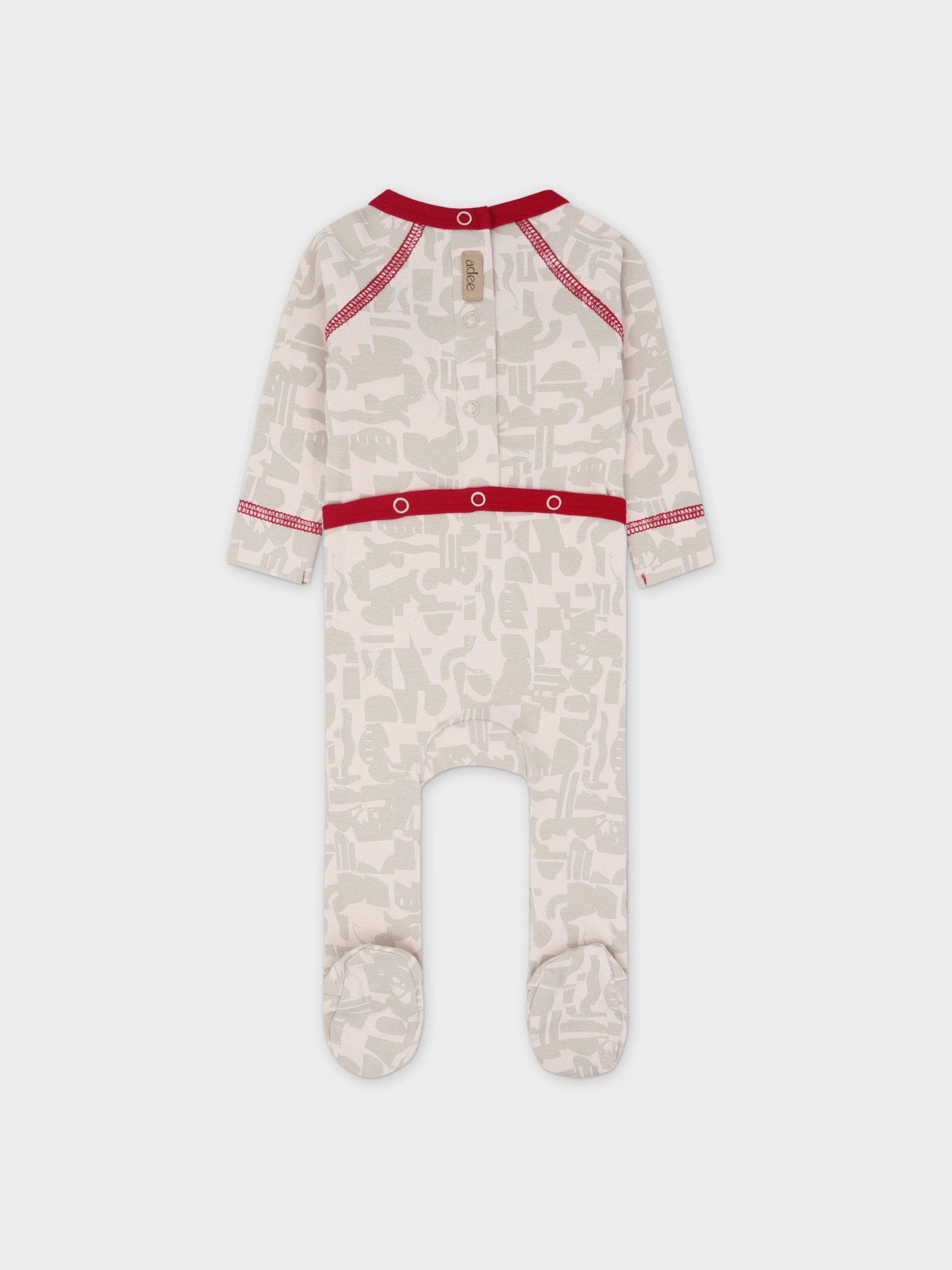 Abstract Print Stretchy- Red