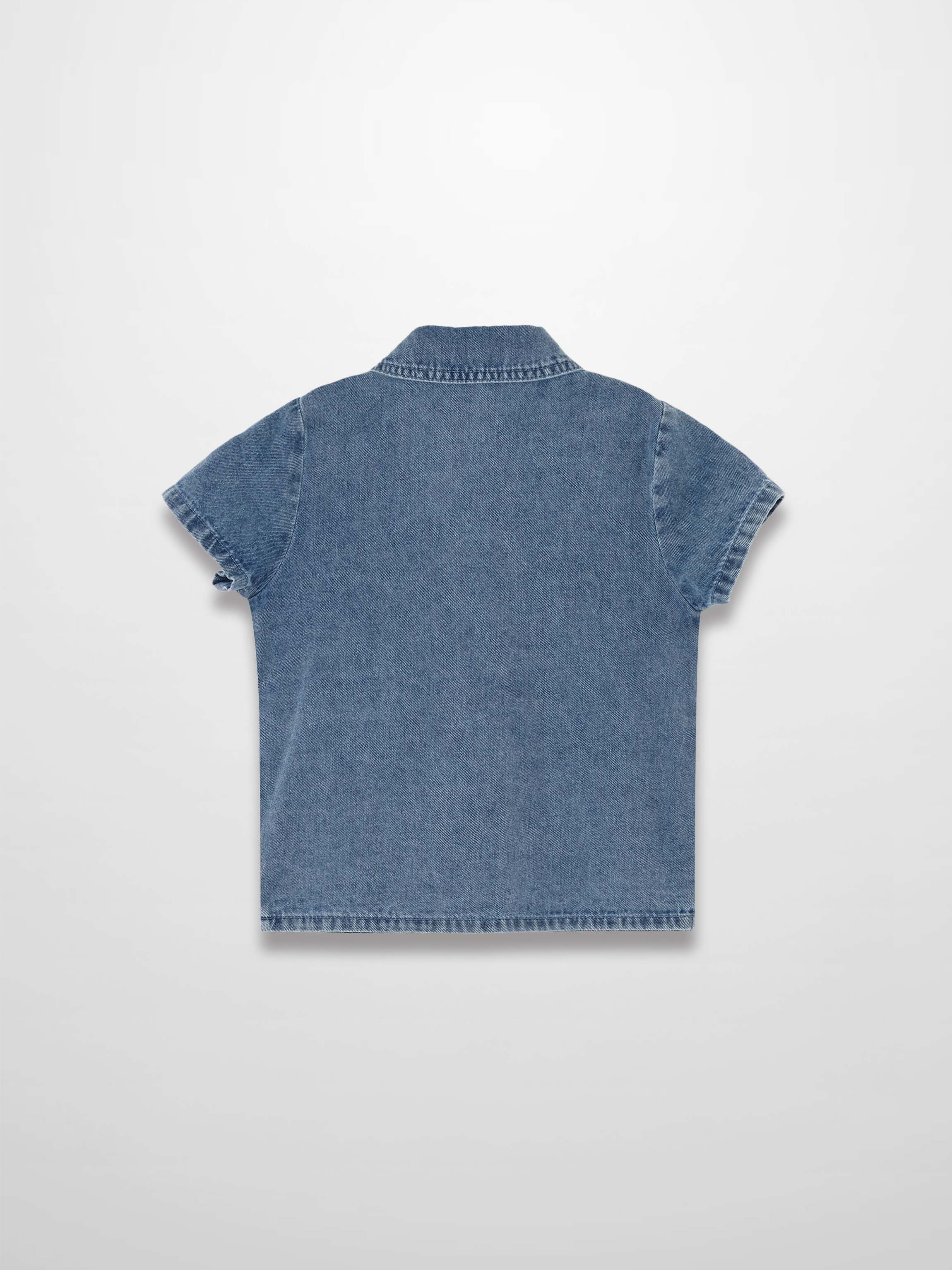 Blue Denim Button Down Shirt